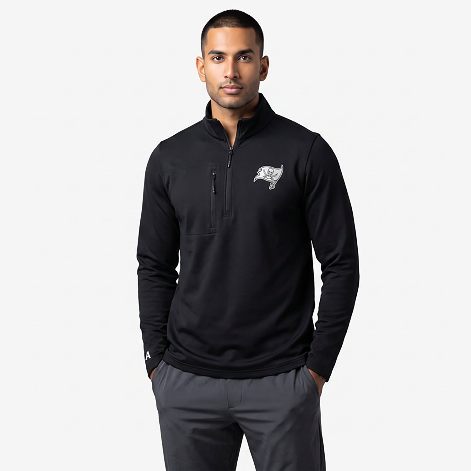 Antigua Men's Tampa Bay Buccaneers Insider 1/4-Zip Pullover Top