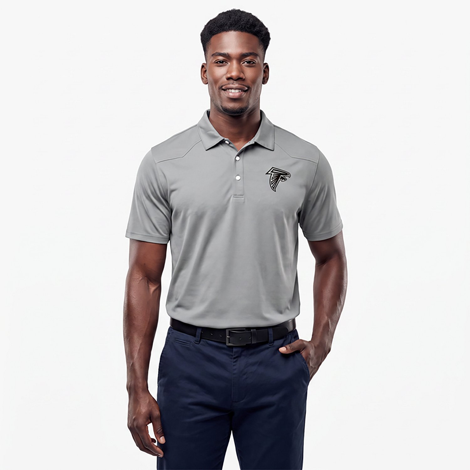 Antigua Men's Atlanta Falcons Western Polo Shirt
