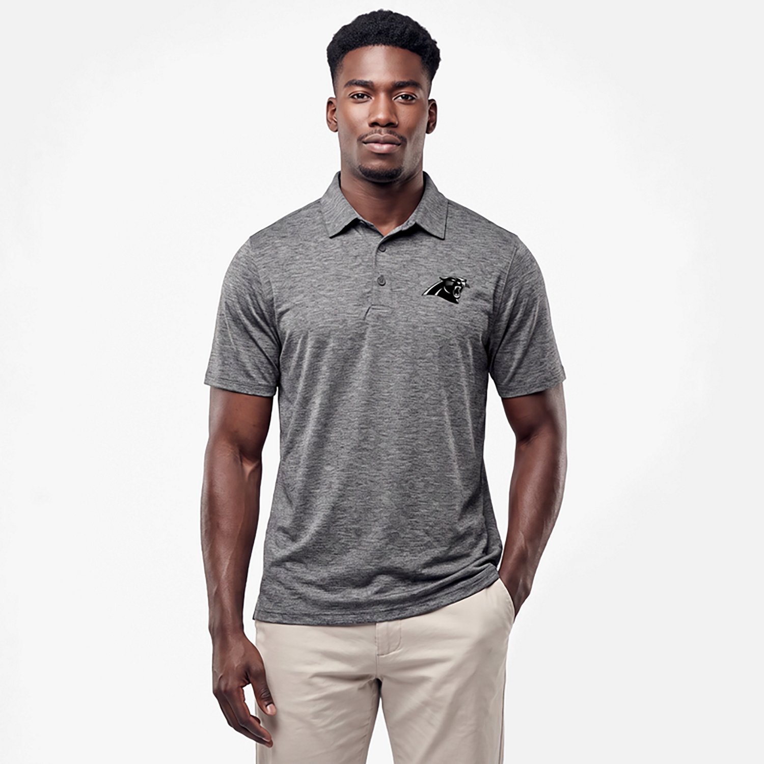 Antigua Men's Carolina Panthers Par 3 Polo Shirt
