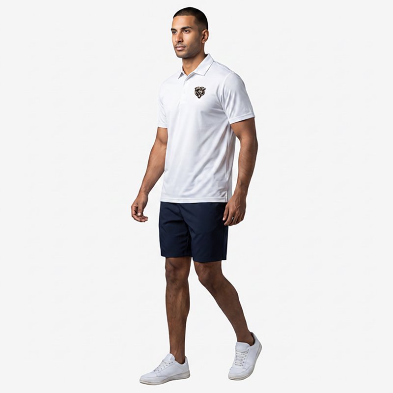 Men's Antigua  White Chicago Bears Ellipse Performance Polo