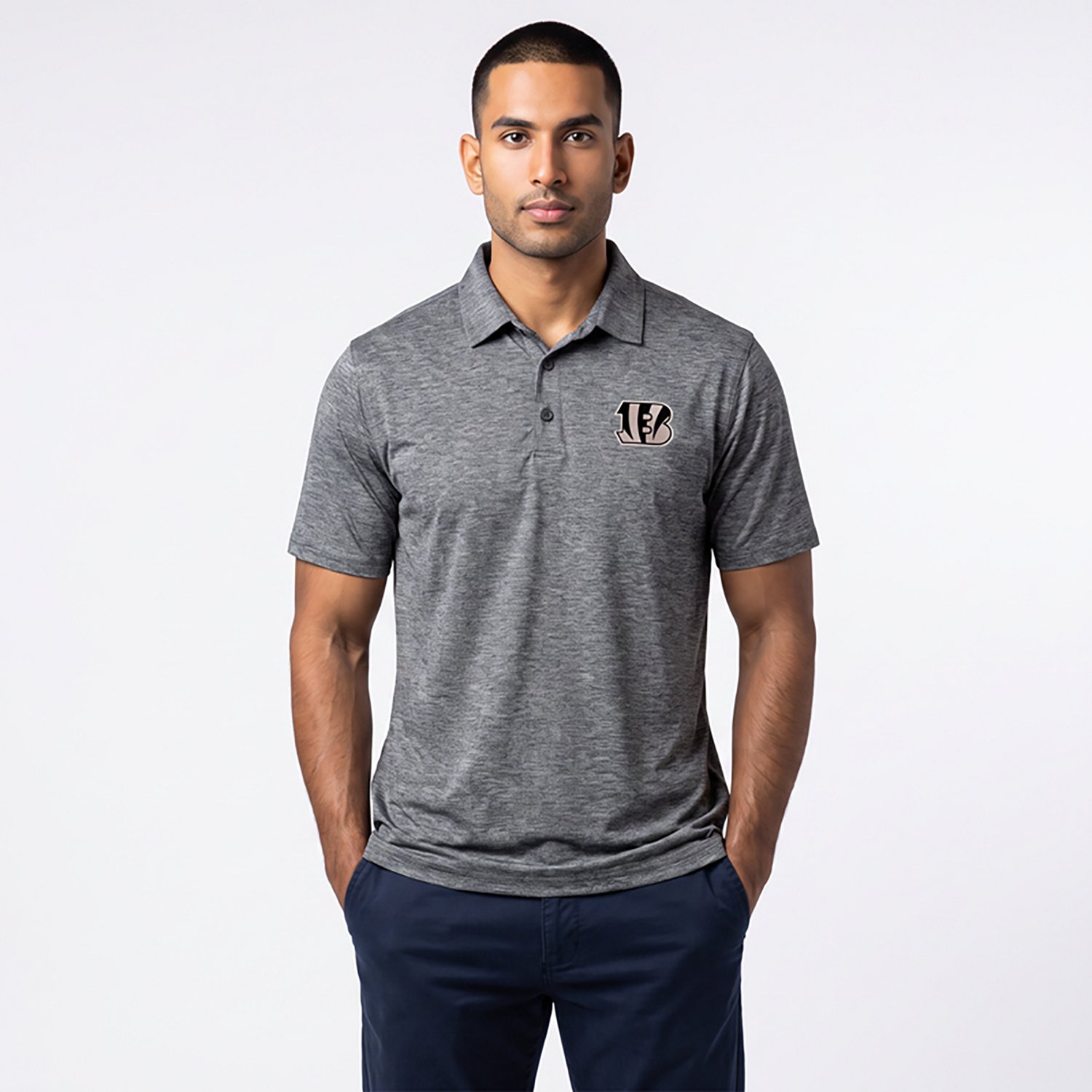 Antigua Men's Cincinnati Bengals Par 3 Polo Shirt