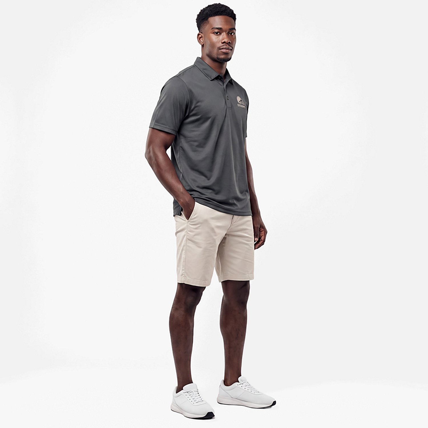 Antigua Men's Cleveland Browns Ellipse Polo Shirt