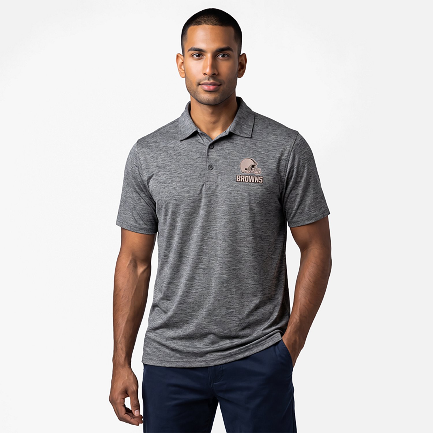 Antigua Men's Cleveland Browns Par 3 Polo Shirt