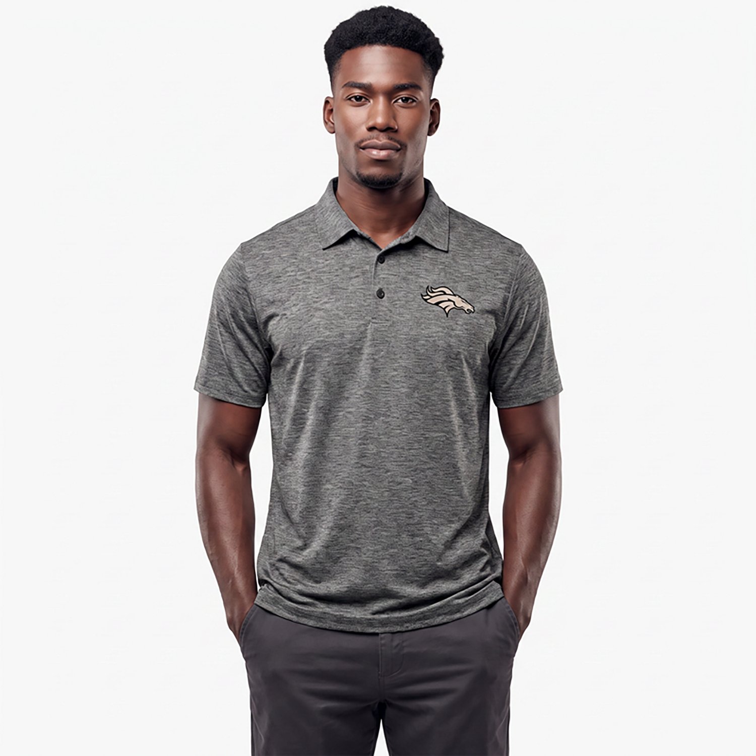 Antigua Men's Denver Broncos Par 3 Polo Shirt