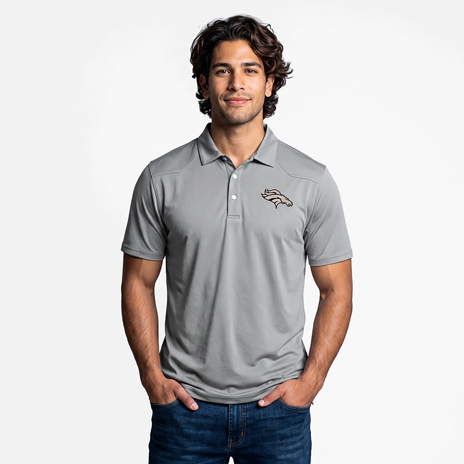 Antigua Men's Denver Broncos Western Polo Shirt