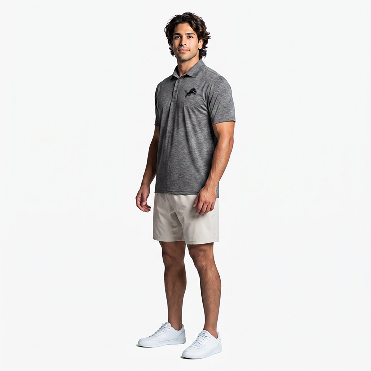 Antigua Men's Detroit Lions Par 3 Polo Shirt