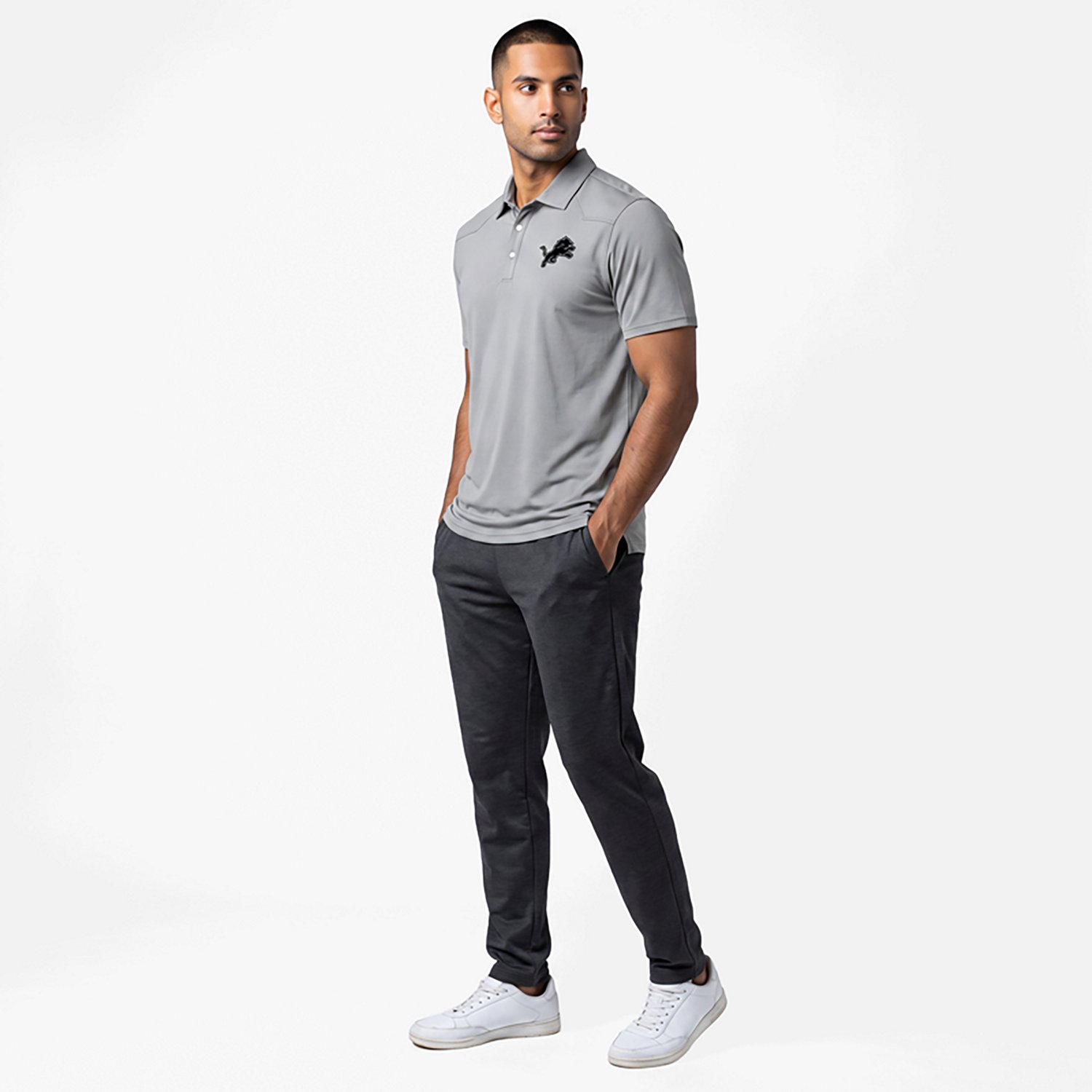 Antigua Men's Detroit Lions Western Polo Shirt - view number 2