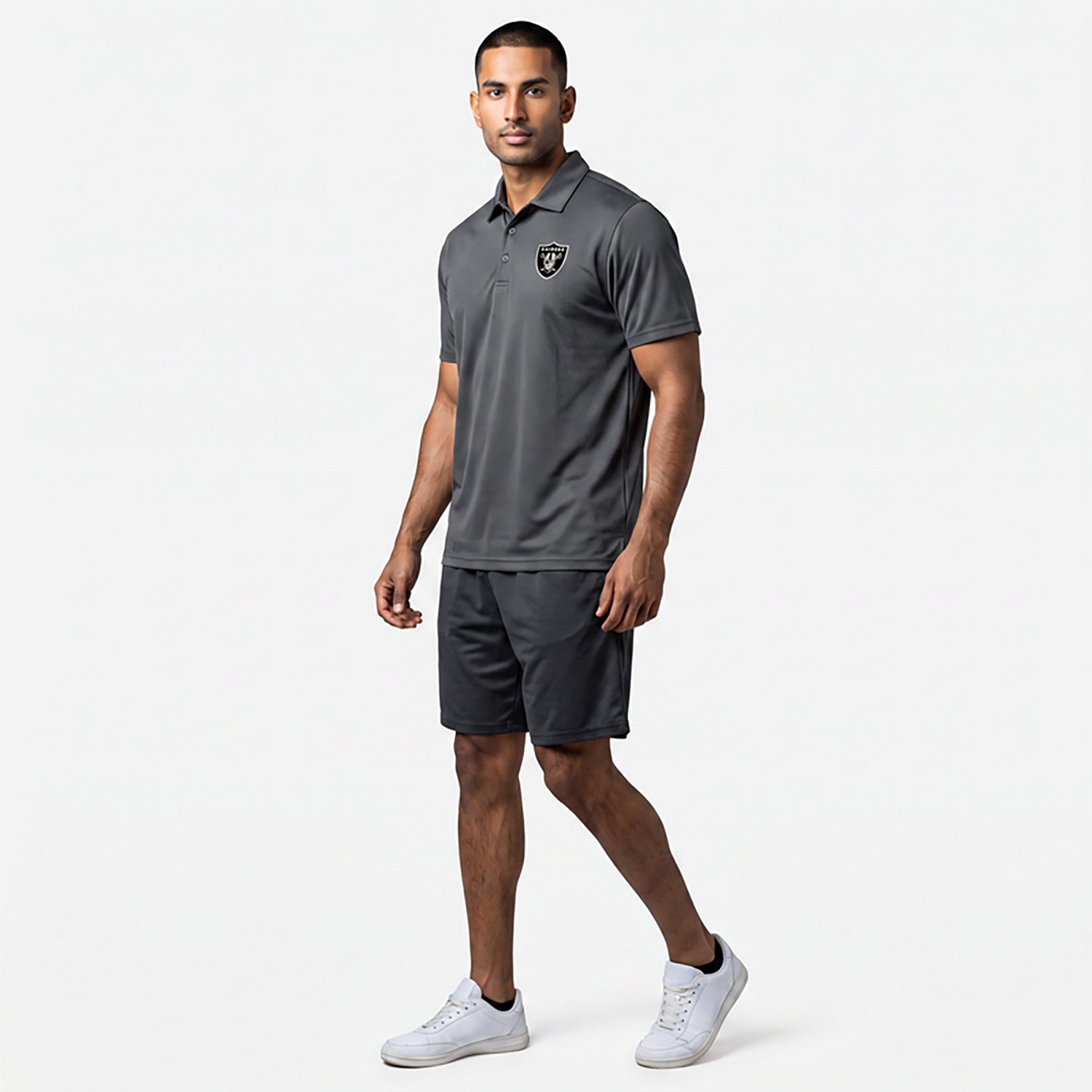 Antigua Men's Las Vegas Raiders Ellipse Polo Shirt