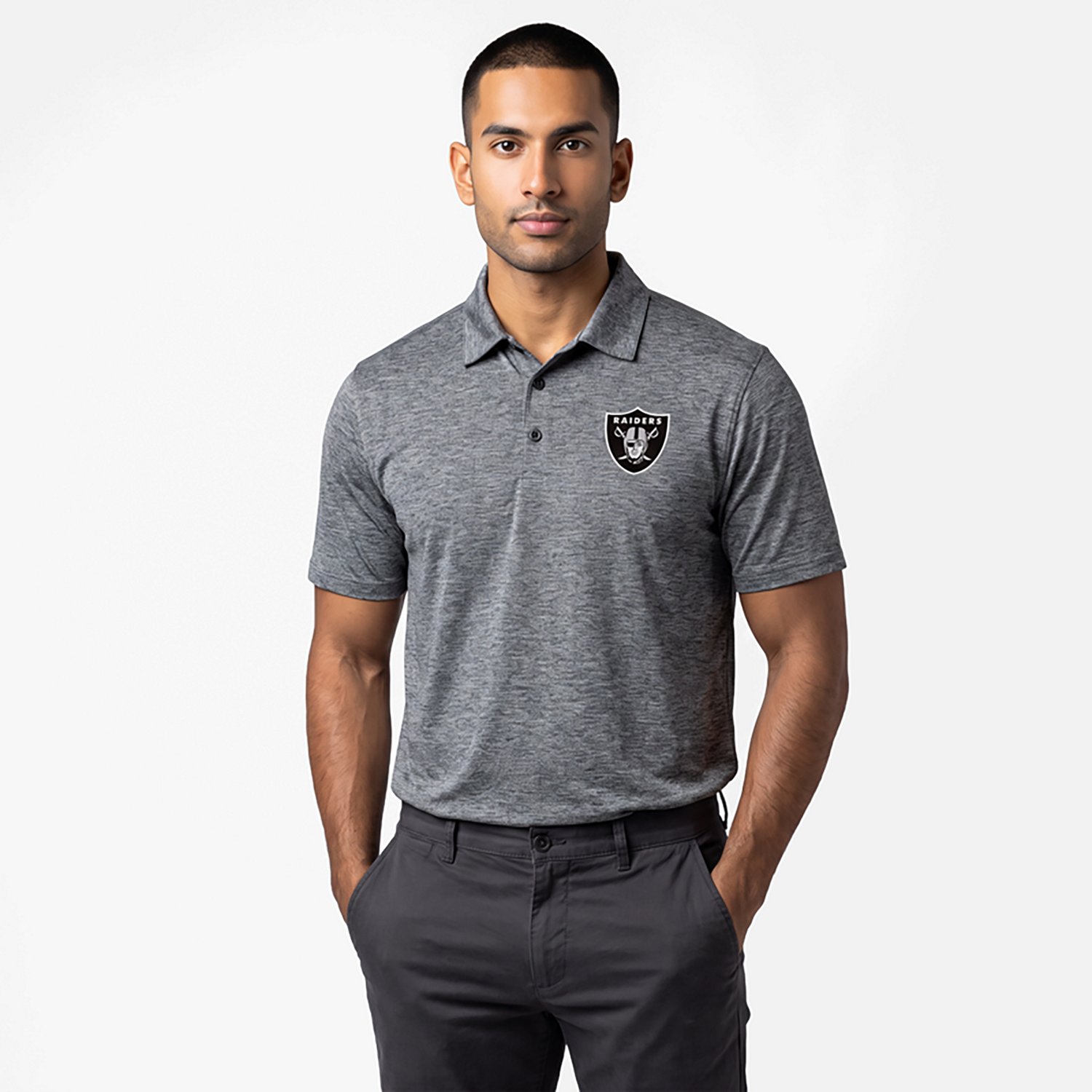 Antigua Men's Las Vegas Raiders Par 3 Polo Shirt