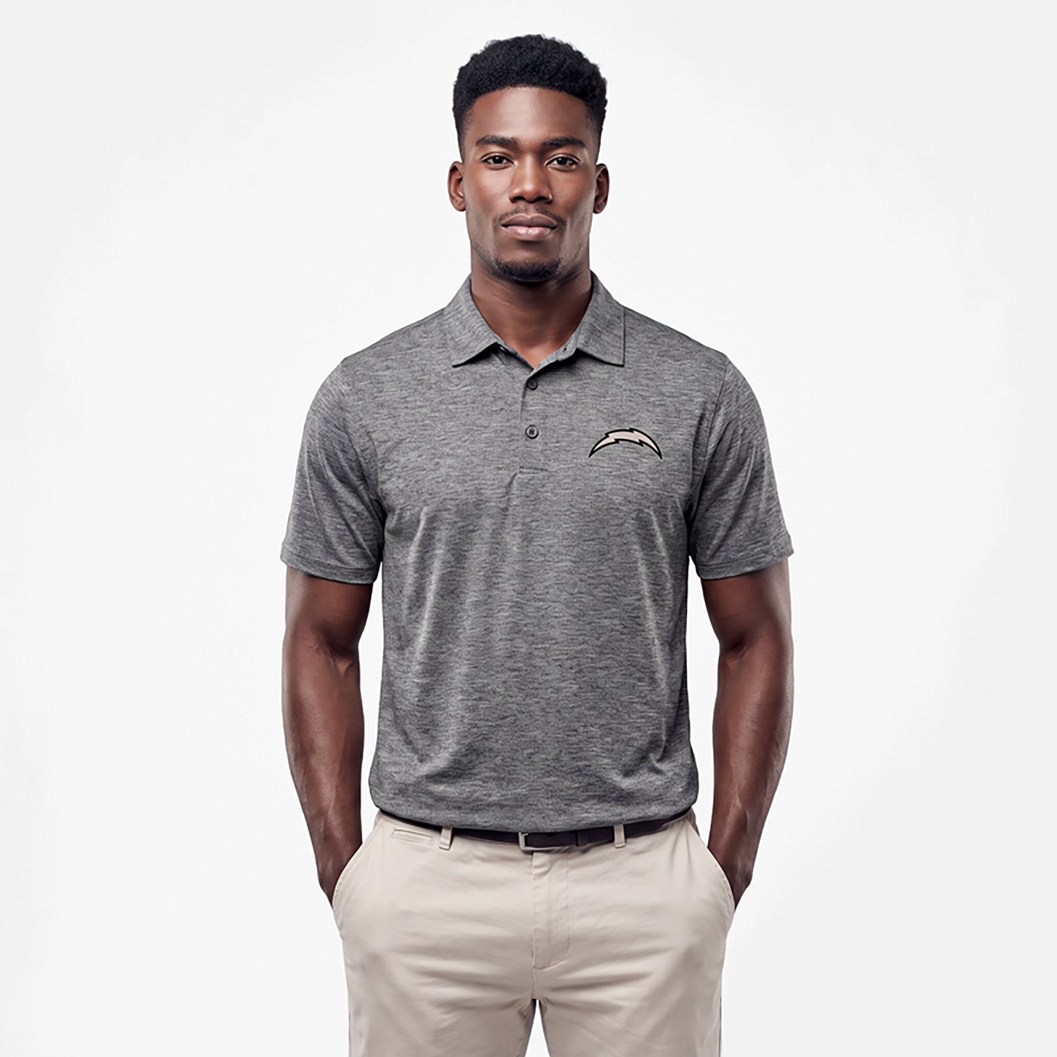 Antigua Men's Los Angeles Chargers Par 3 Polo Shirt
