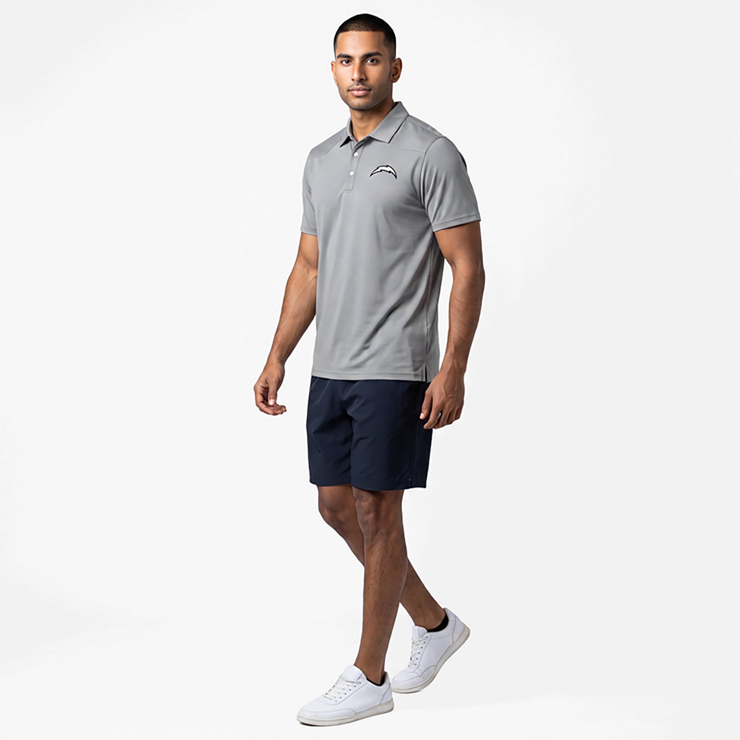 Antigua Men's Los Angeles Chargers Western Polo Shirt - view number 2