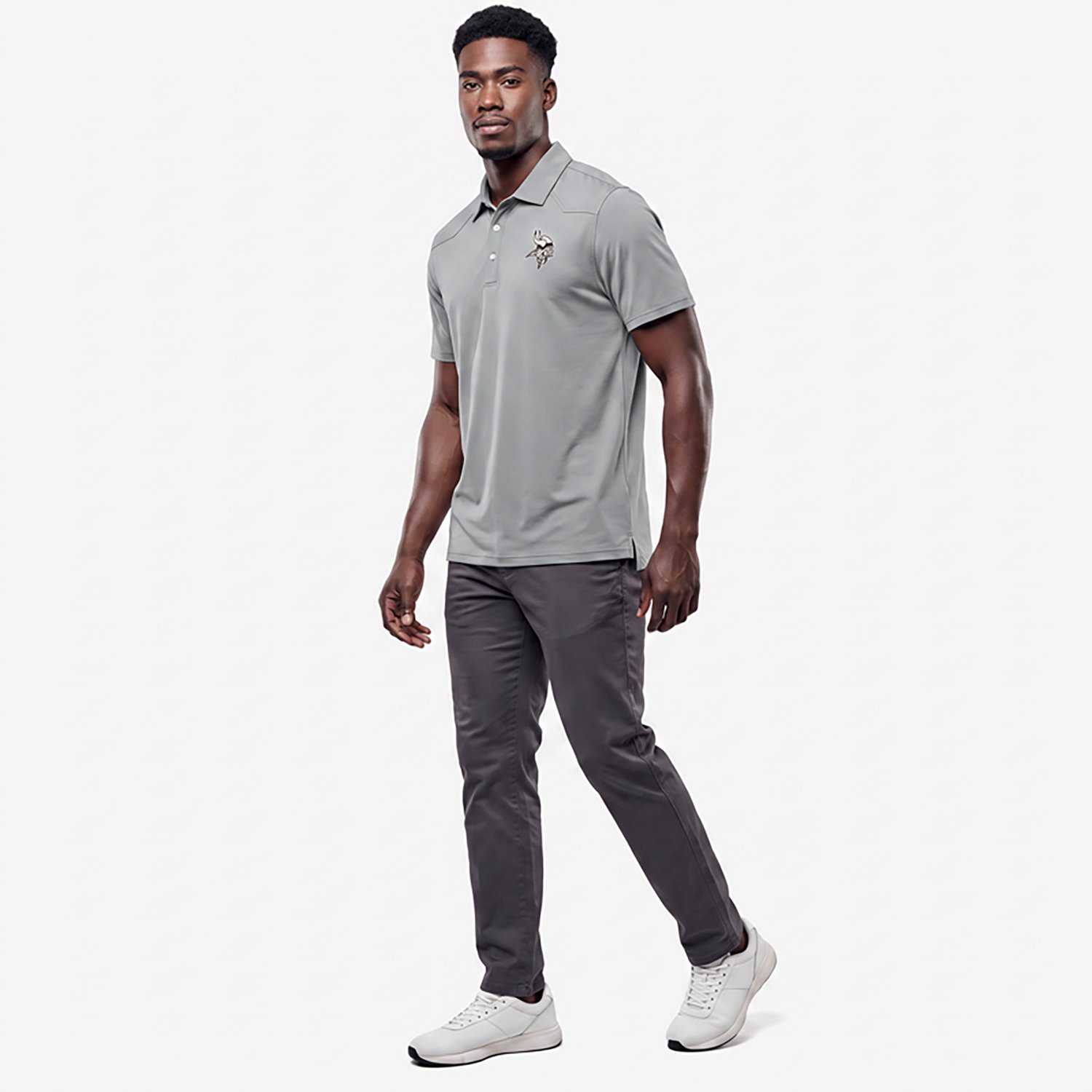Antigua Men's Minnesota Vikings Western Polo Shirt - view number 2