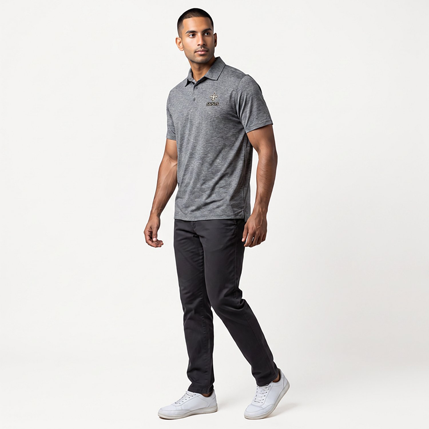 Antigua Men's New Orleans Saints Par 3 Polo Shirt