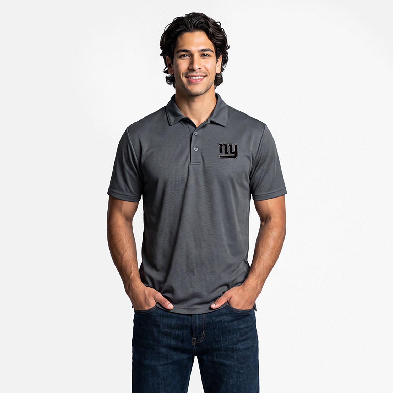 Antigua Men's New York Giants Ellipse Polo Shirt