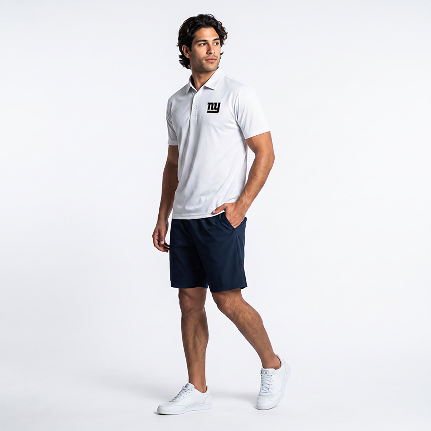 Antigua Men's New York Giants Ellipse Polo Shirt - view number 2