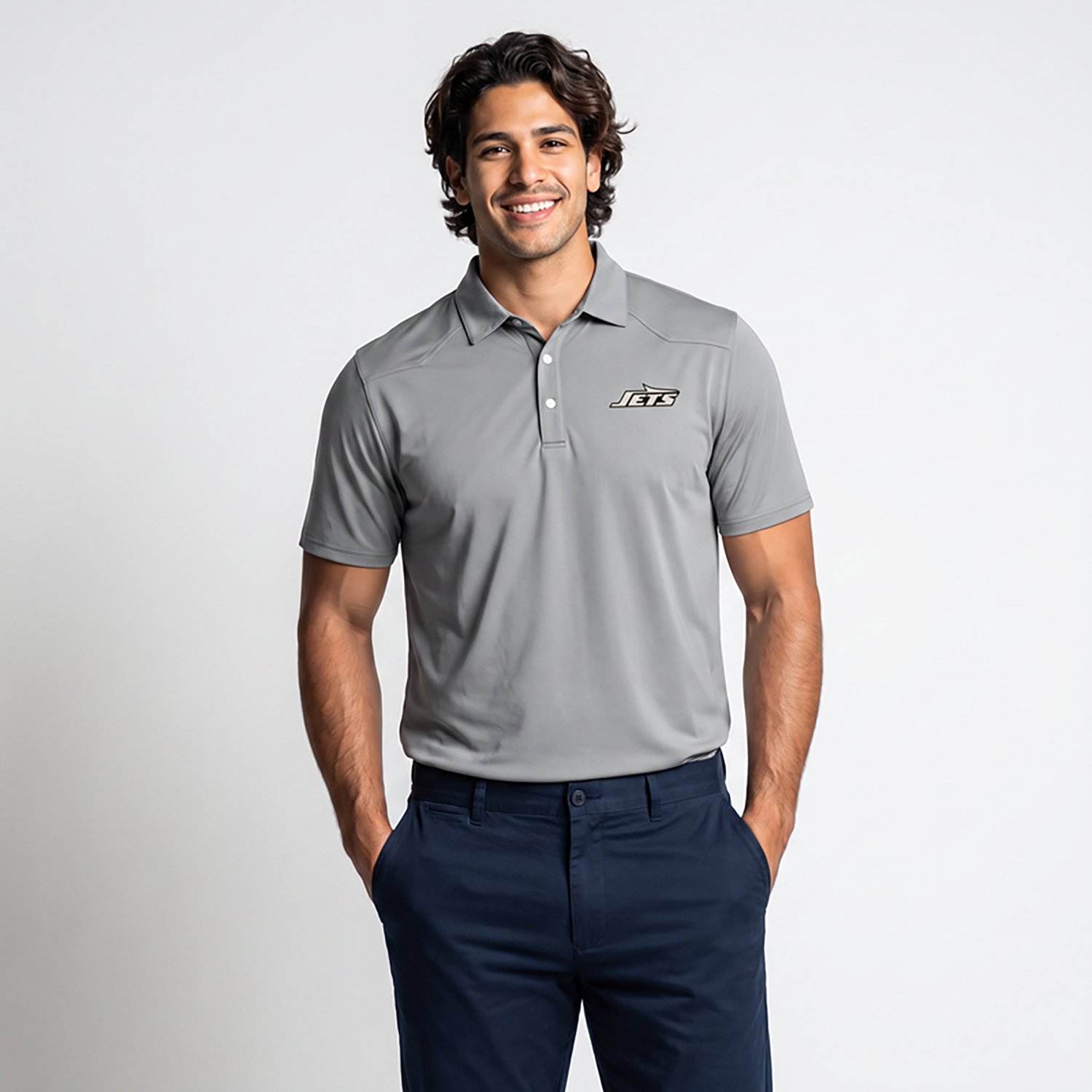 Antigua Men's New York Jets Western Polo Shirt