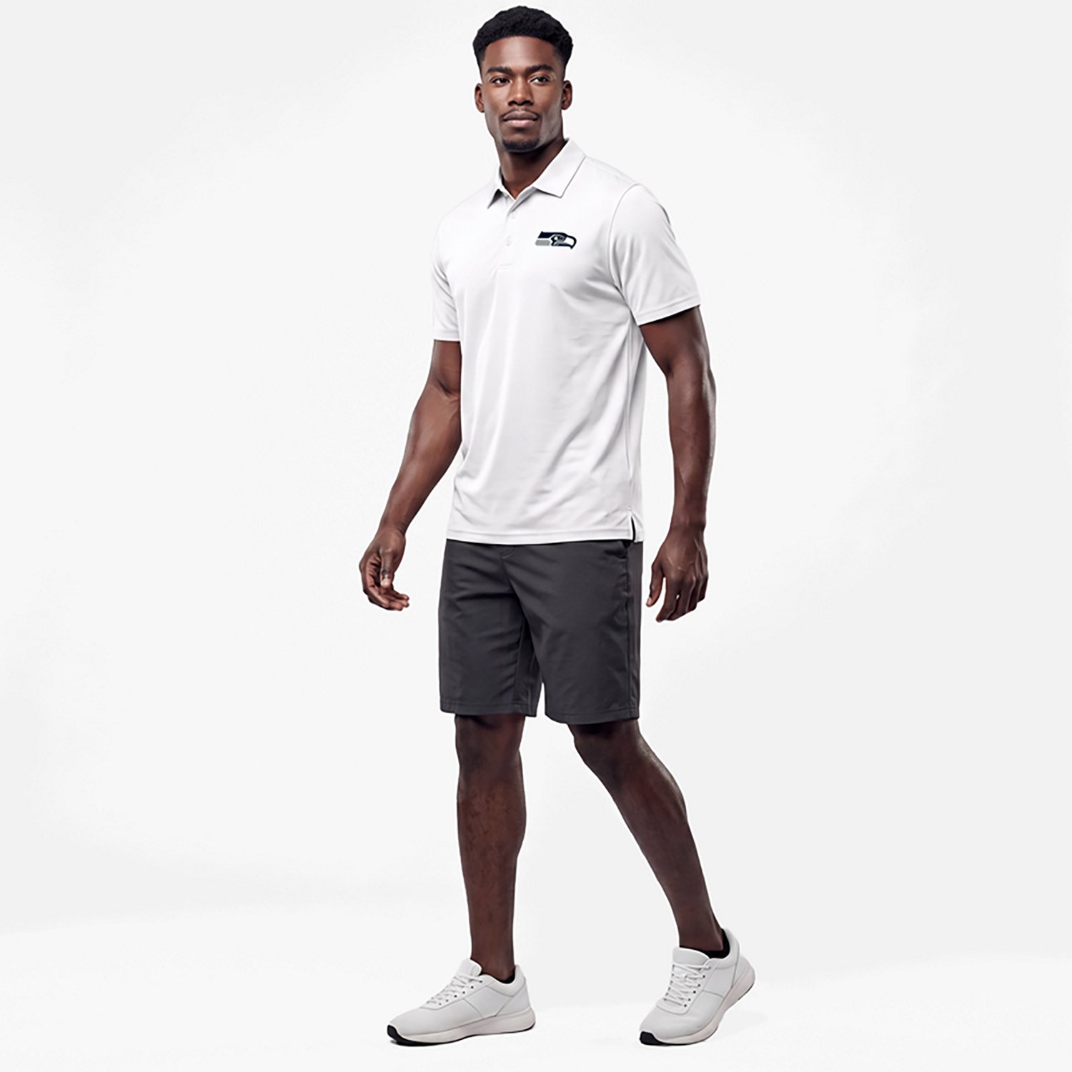 Antigua Men's Seattle Seahawks Ellipse Polo Shirt - view number 2