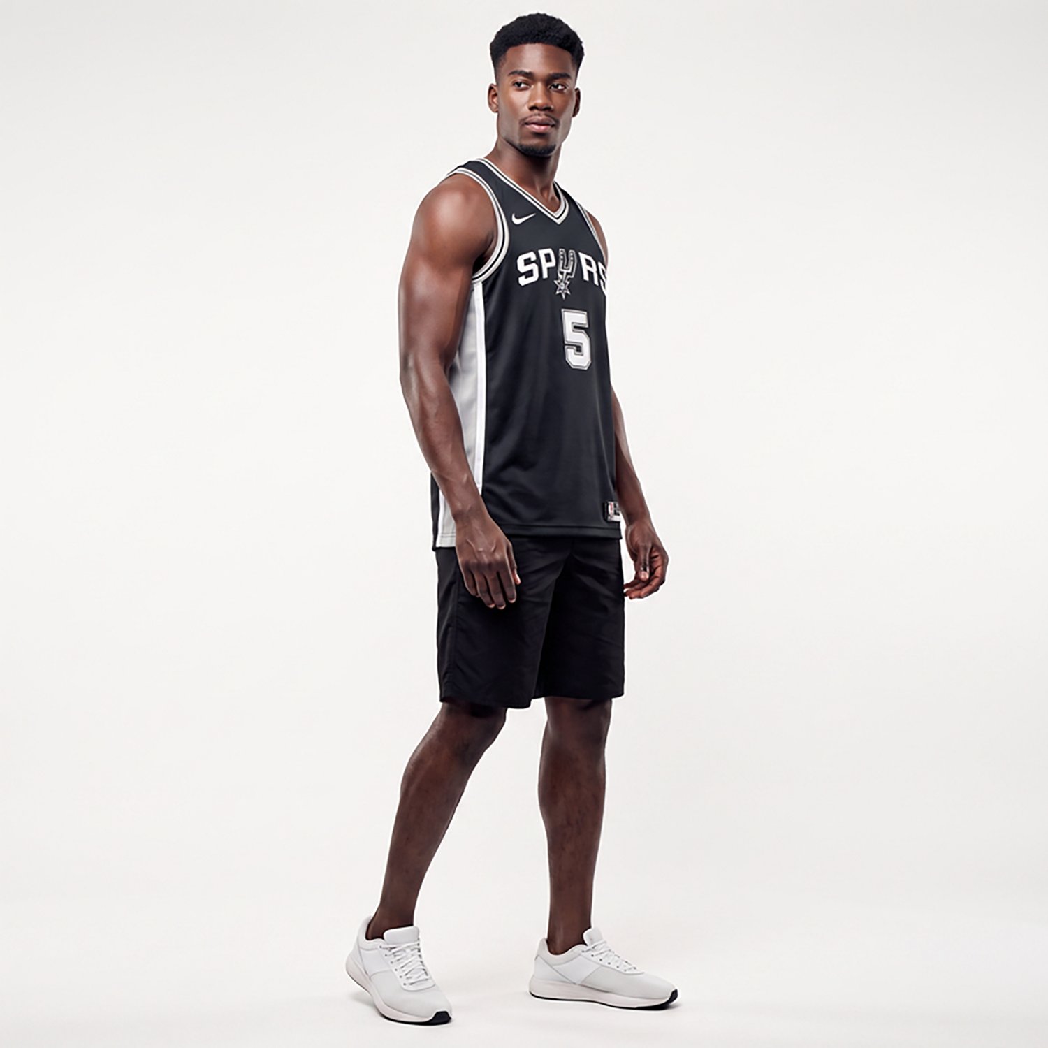 Nike Men's Spurs Swingman Icon Edition Castle Jersey - view number 2