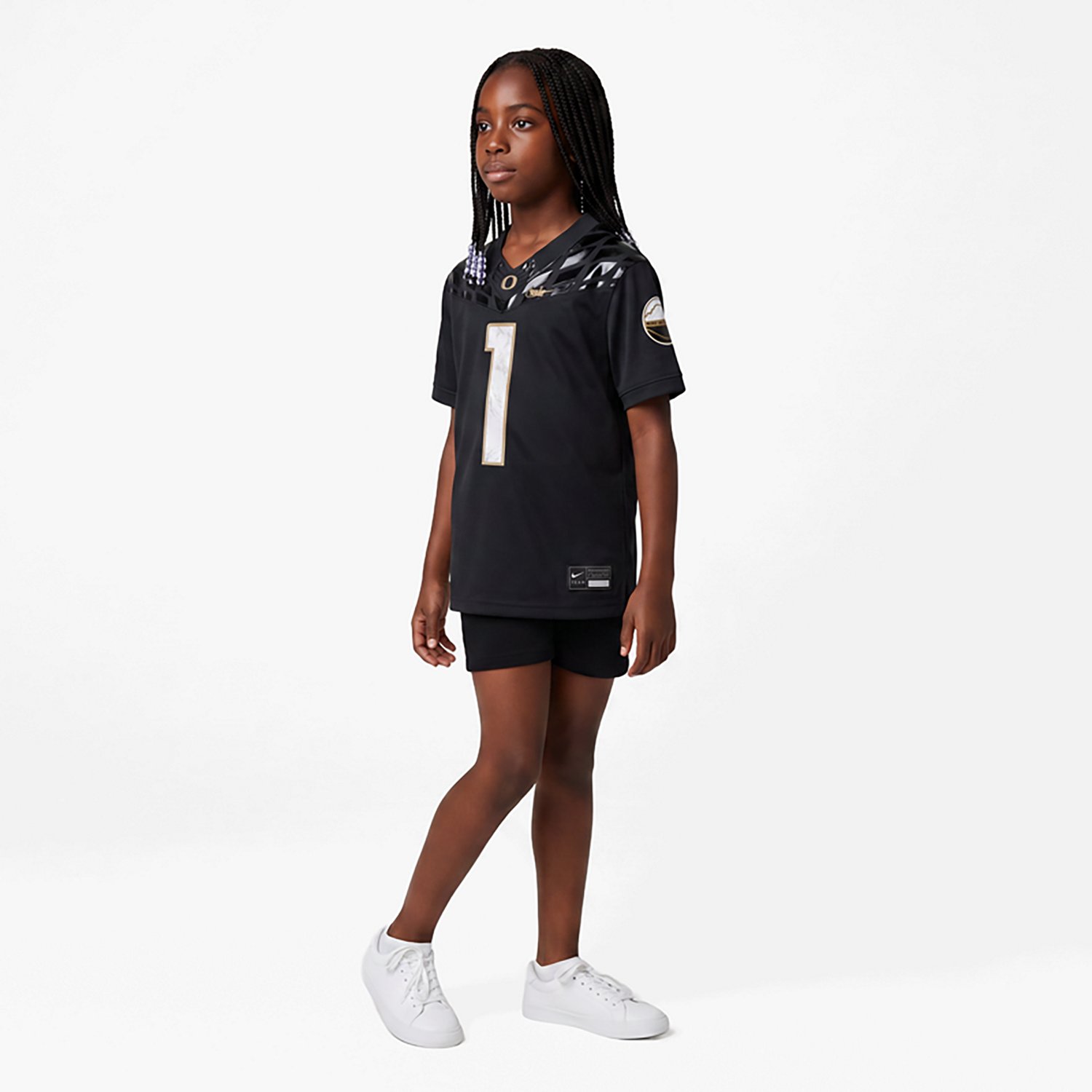 Preschool Nike 1 Oregon Ducks Shoe Duck Vapor Fusion Jersey
