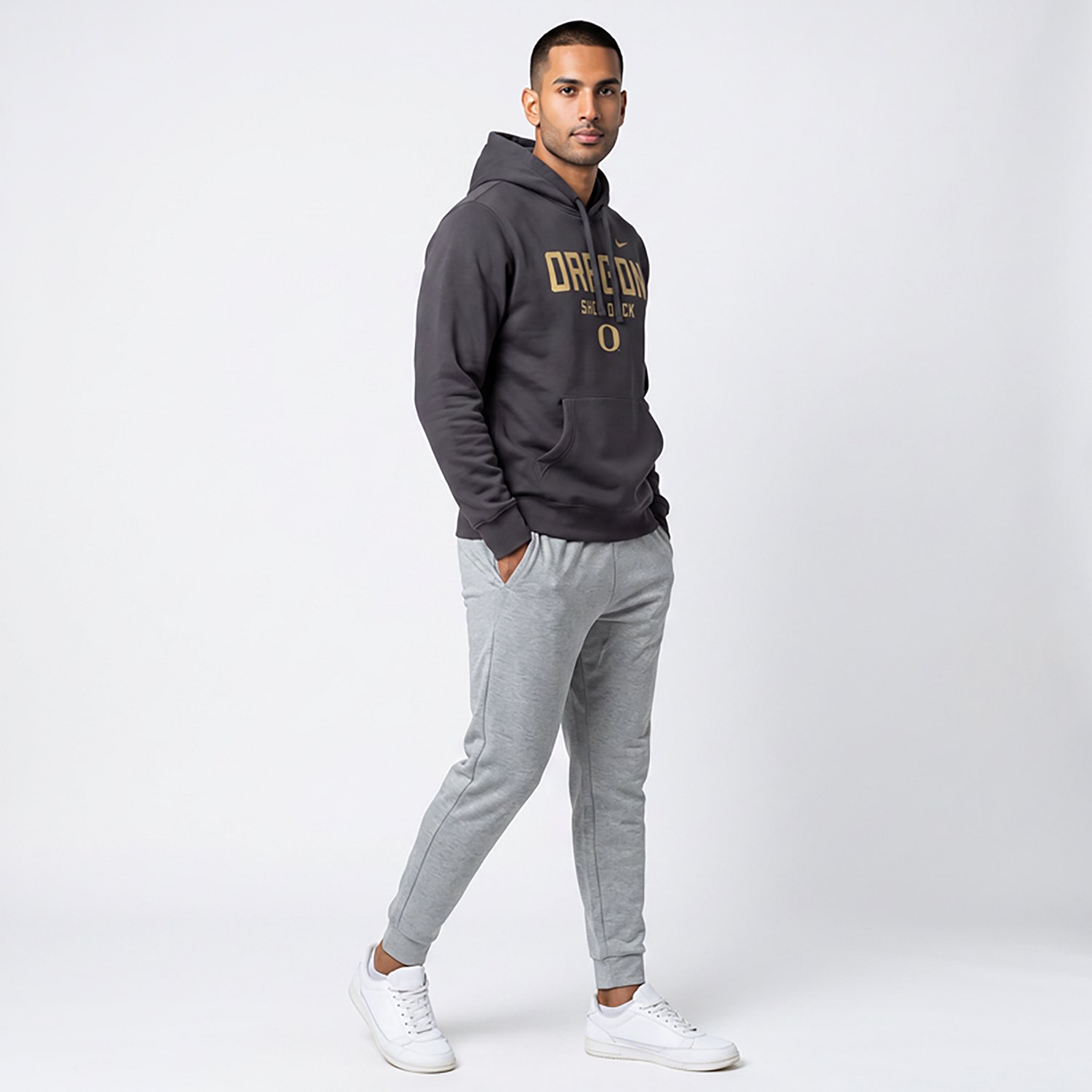 Nike Oregon Ducks Shoe Duck Club Fleece Hoodie - view number 2