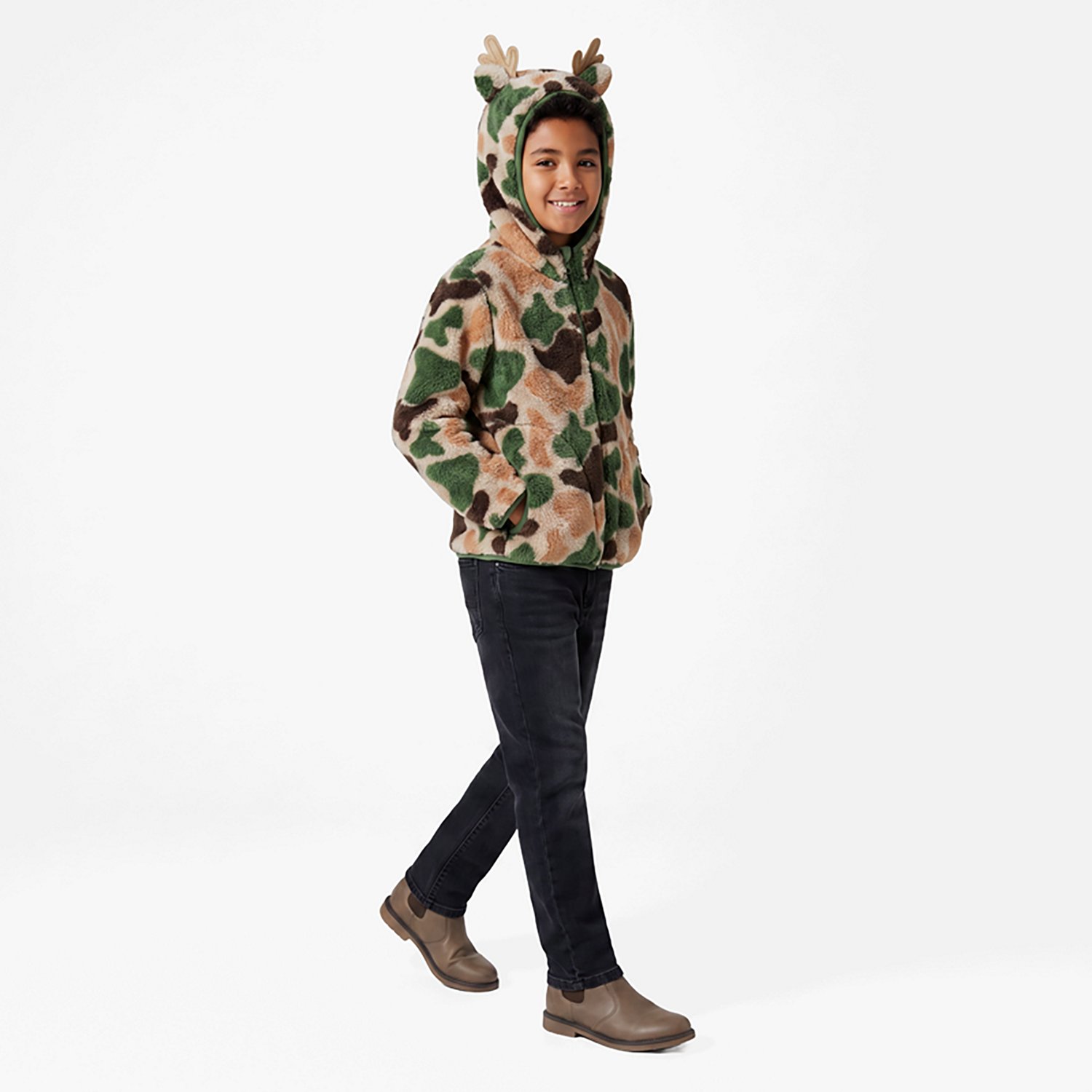 Magellan Outdoors Toddler Boys' Campfire Printed Critter Fleece Jacket