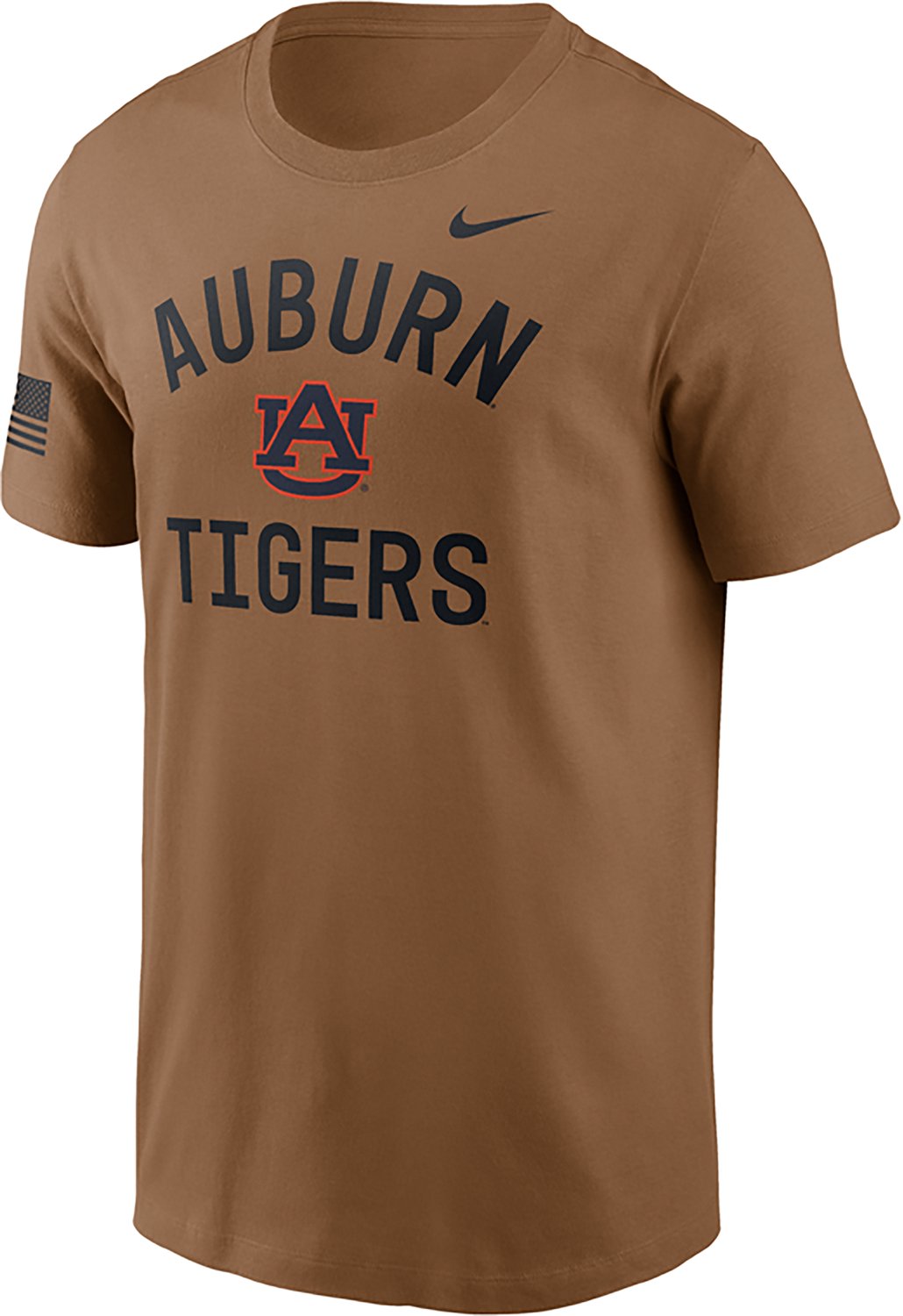 Nike Men's Auburn University Military Appreciation School Arch Over Primary Logo Graphic T-shirt