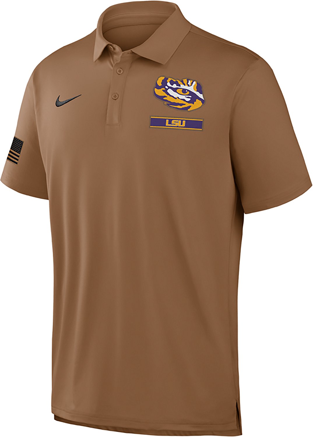 Nike Men's Louisiana State University Military Appreciation Primary Logo Tour Polo Shirt