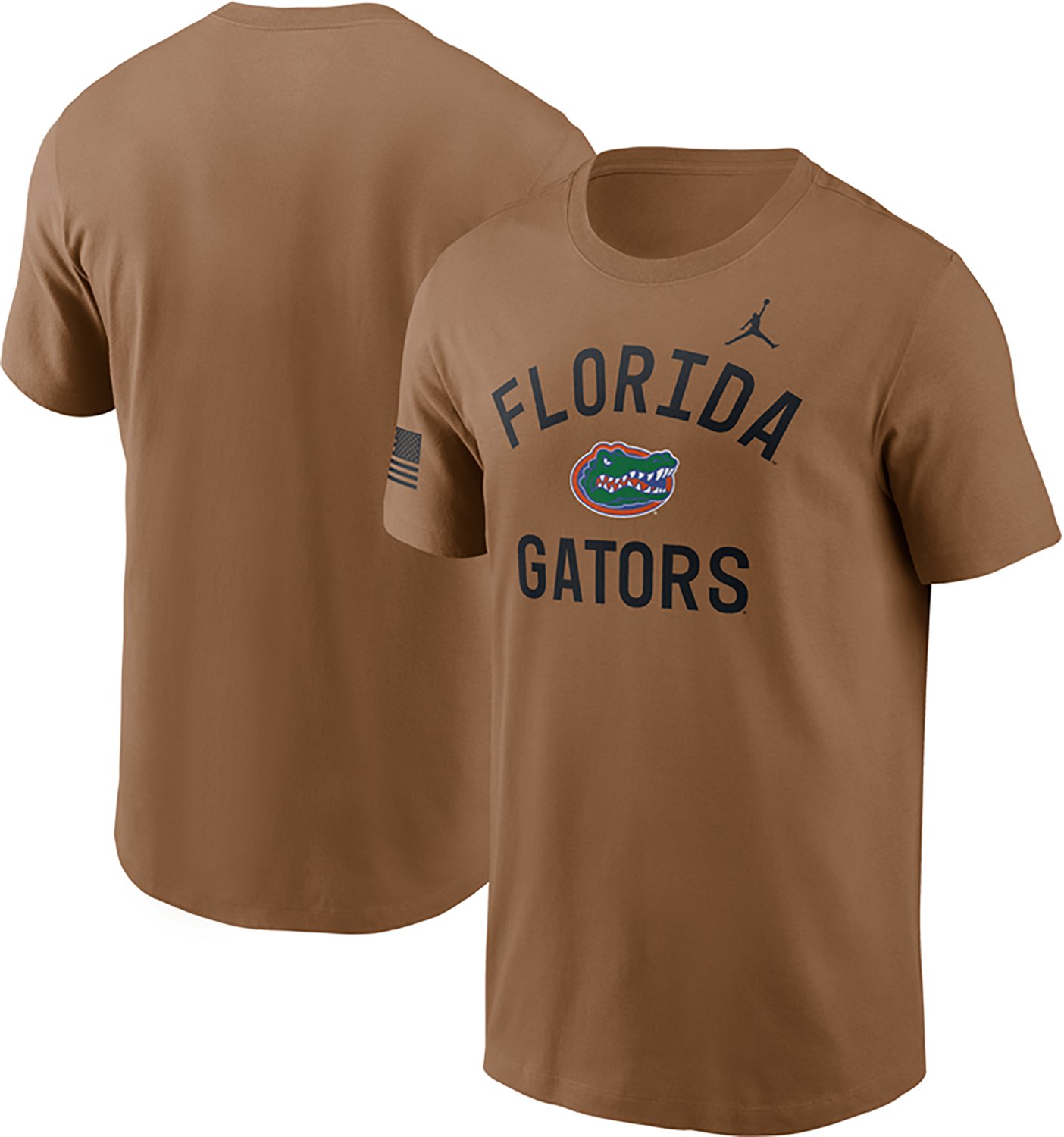 Jordan Men's University of Florida Military Appreciation School Arch Over Primary Logo Graphic T-shirt - view number 3