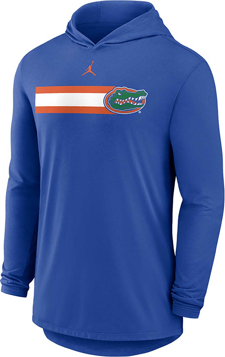 Jordan Men's University of Florida Team Pattern Hooded Long Sleeve T-shirt
