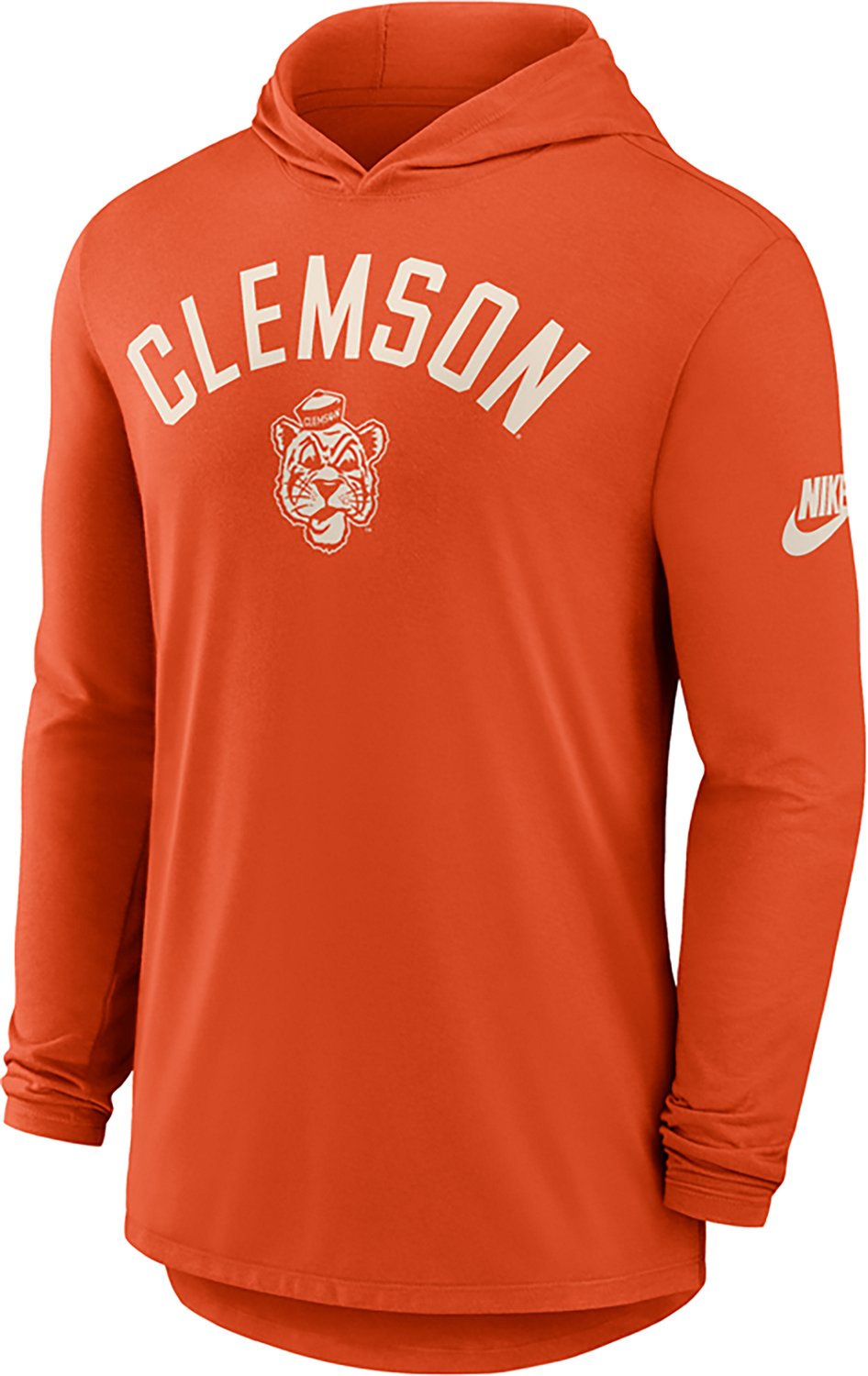 Nike Clemson Tigers Legacy Arch Tri-Blend Long Sleeve Hooded T