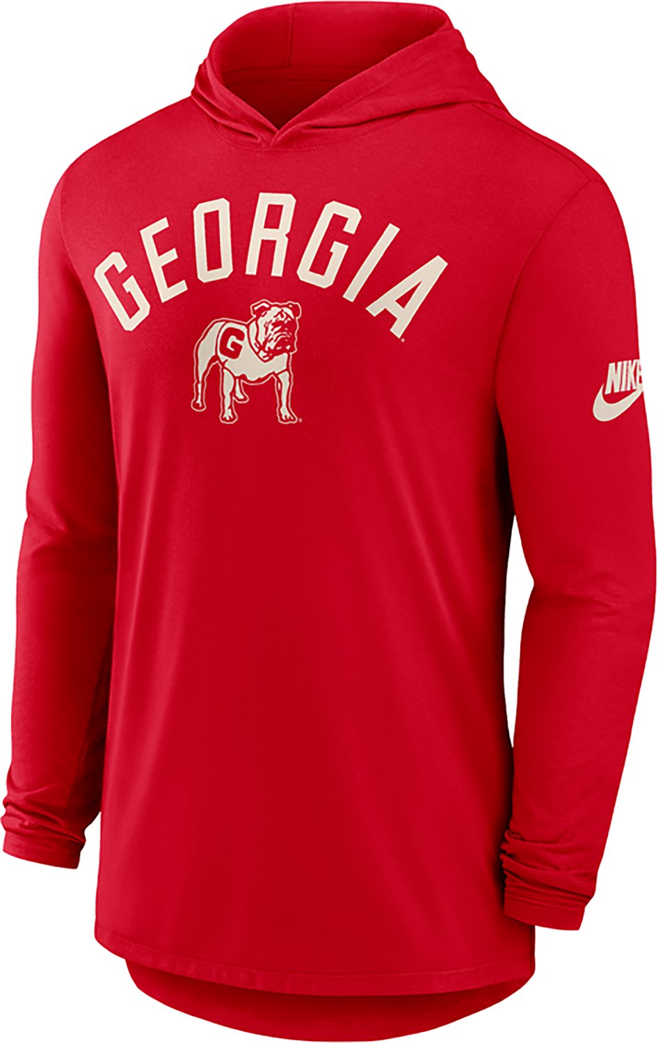 Nike Georgia Bulldogs Legacy Arch Tri-Blend Long Sleeve Hooded T-Shirt
