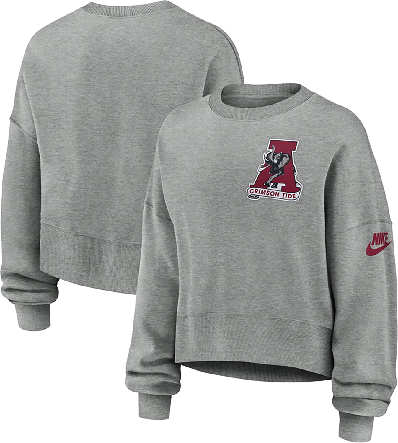 Nike Women's University of Alabama Legacy Logo Phoenix Fleece Crew - view number 3