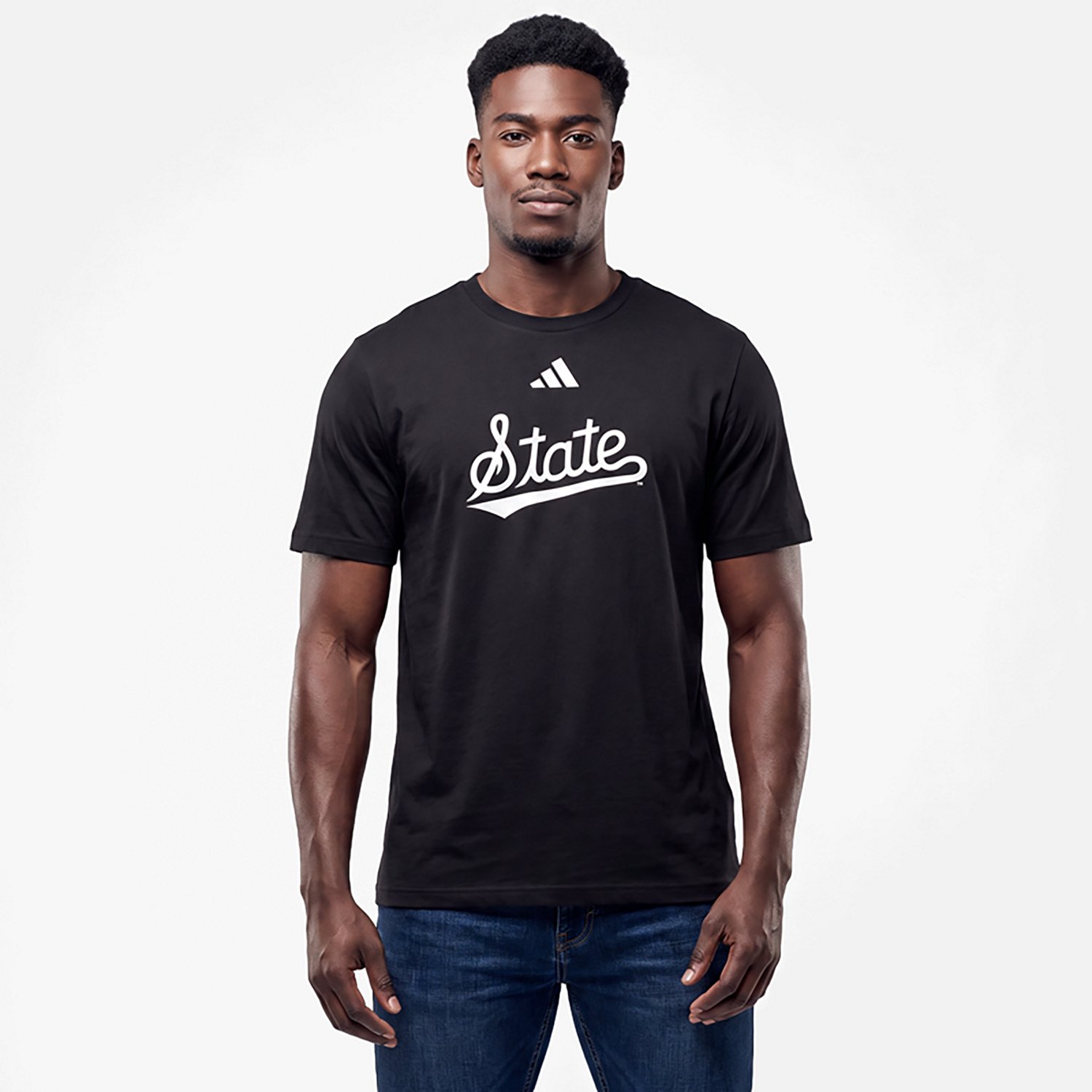 adidas Men's Mississippi State University Oversize Locker Logo Graphic T-shirt