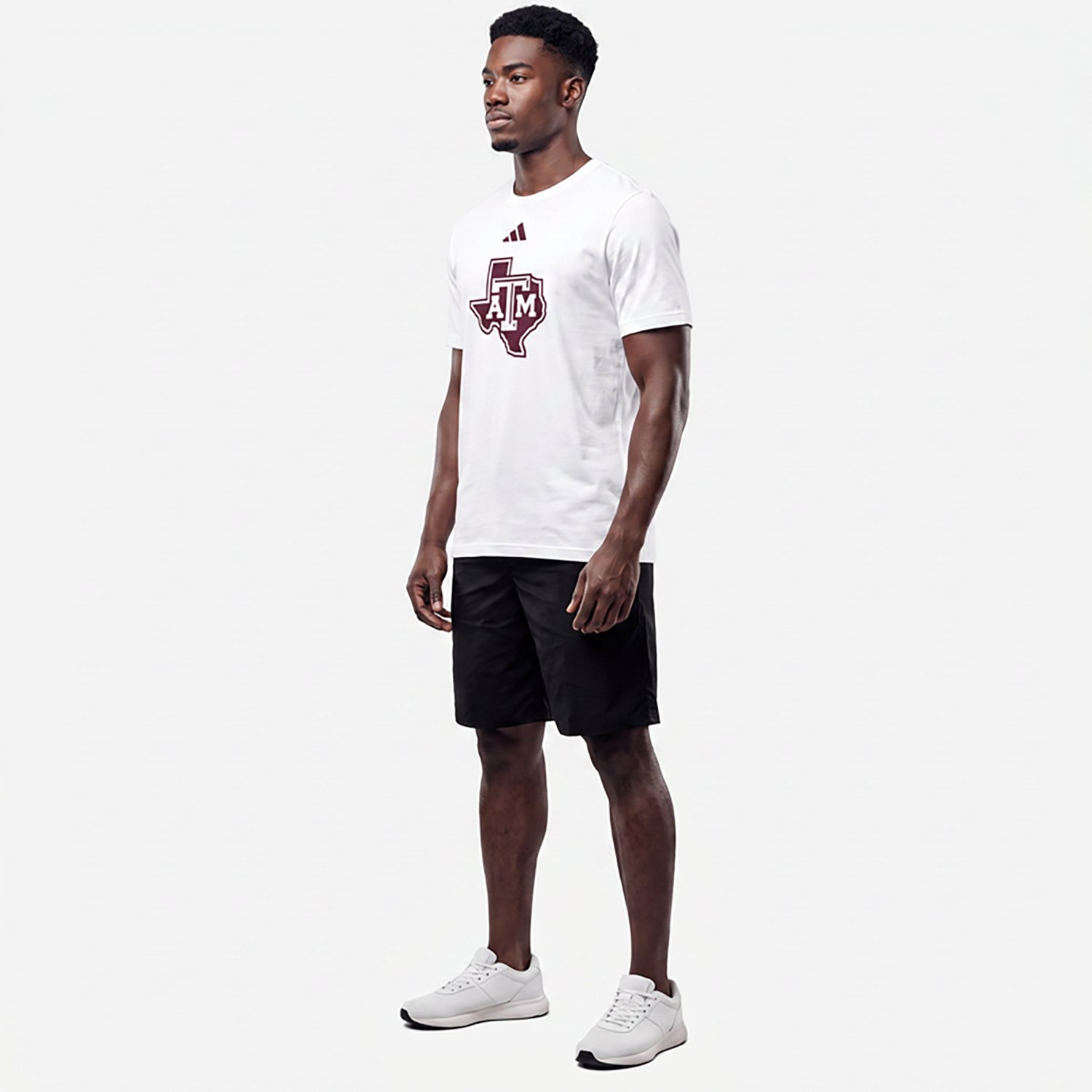 adidas Men's Texas A&M University Oversize Locker Logo Graphic T-shirt - view number 2