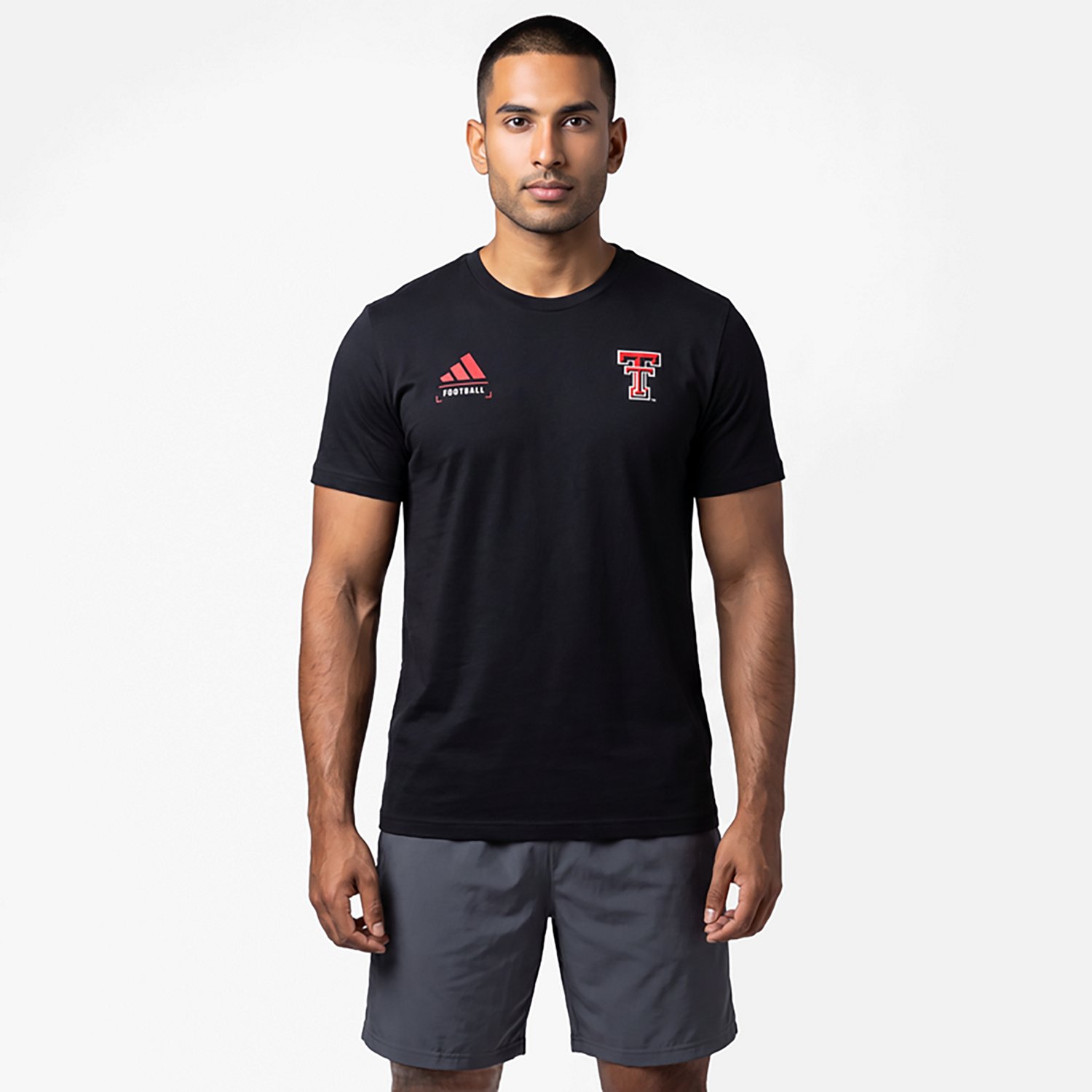 adidas Texas Tech Raiders Locker Football Icon AEROREADY Pre-Game T-Shirt