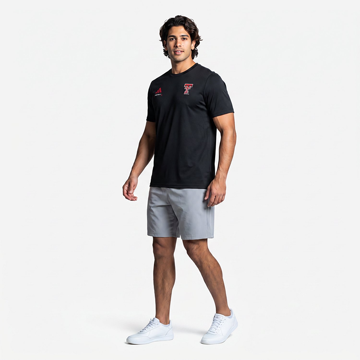 adidas Texas Tech Raiders Locker Football Icon AEROREADY Pre-Game T-Shirt