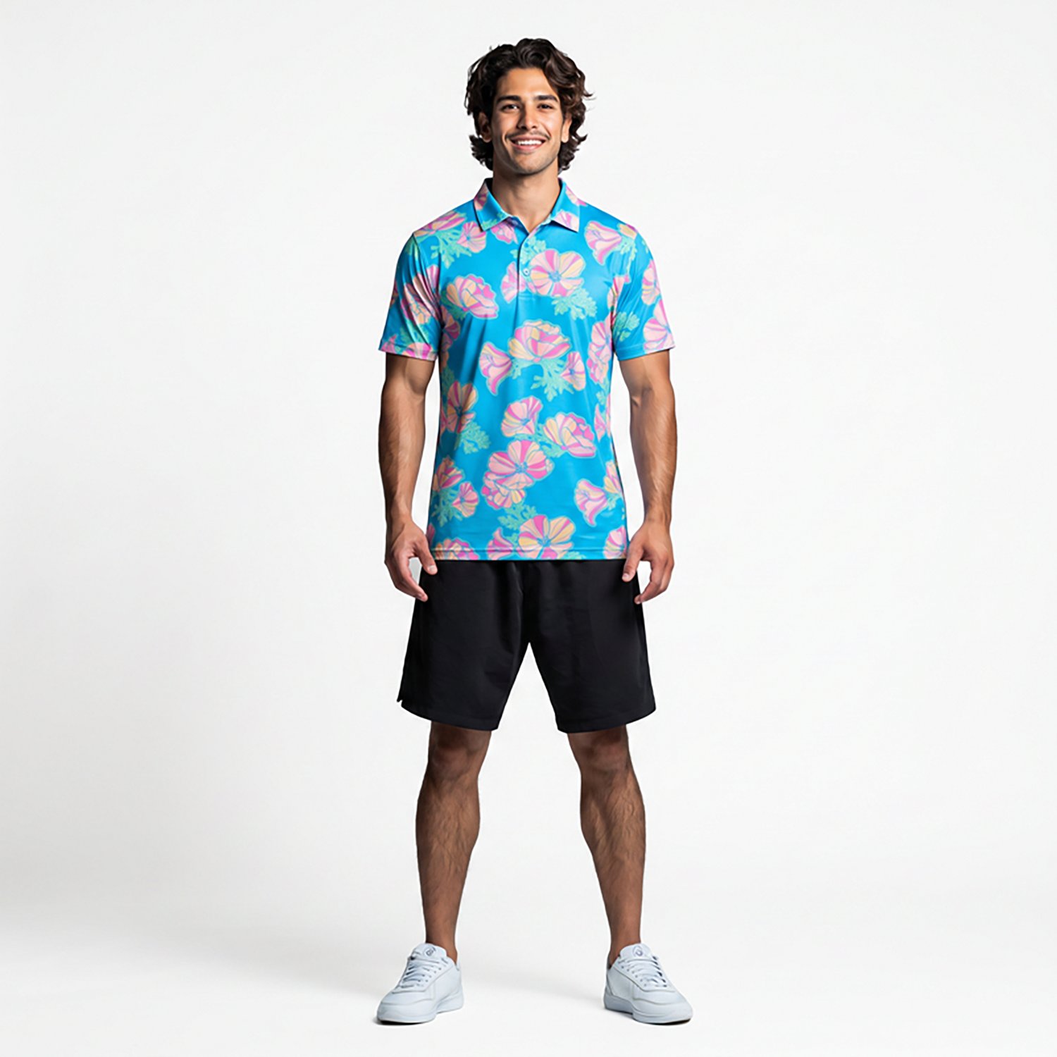 Chubbies Men's The Great Grand Poppy Performance Polo