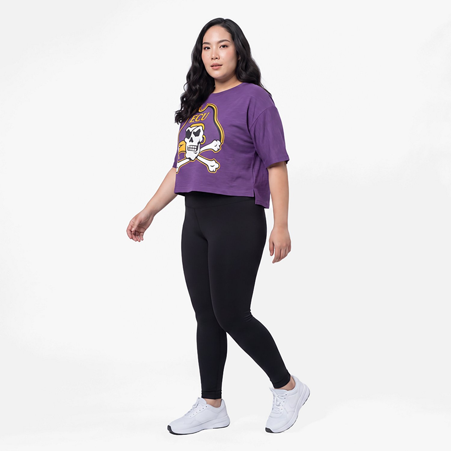 Pressbox Women's East Carolina Big Canvas Puff Castillo Motley Crew T-shirt