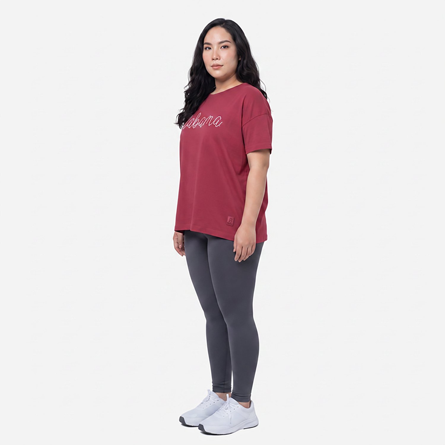 Pressbox Women's Alabama Swirl Script Oversized T-shirt