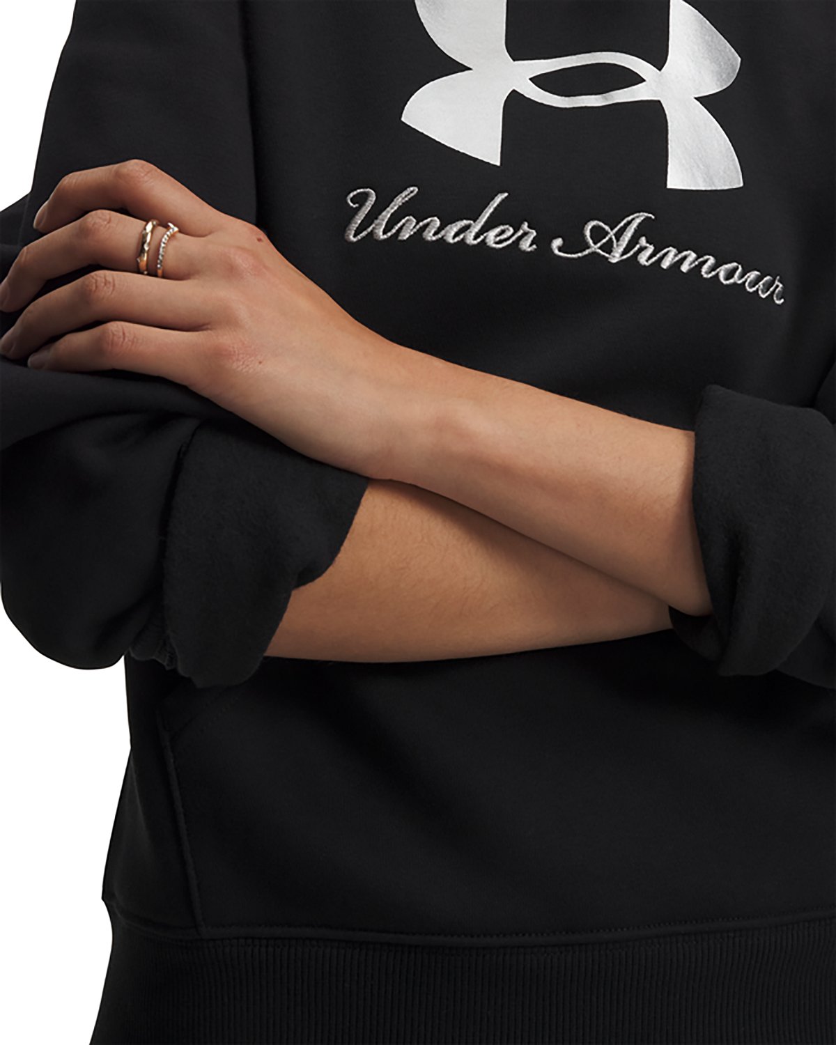 Under Armour Women's Rival Fleece Shimmer Hoodie - view number 3