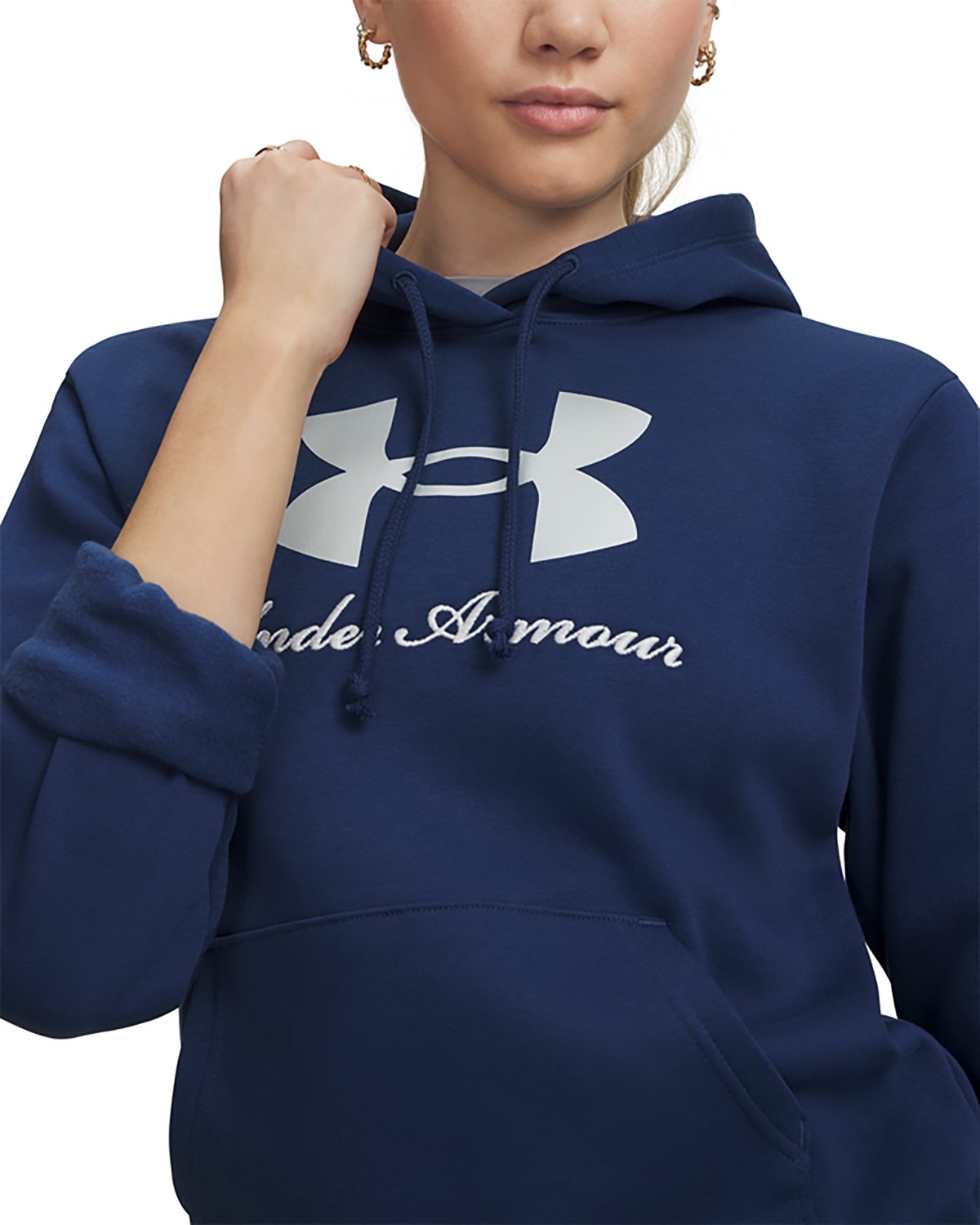 Under Armour Women's Rival Fleece Shimmer Hoodie - view number 3