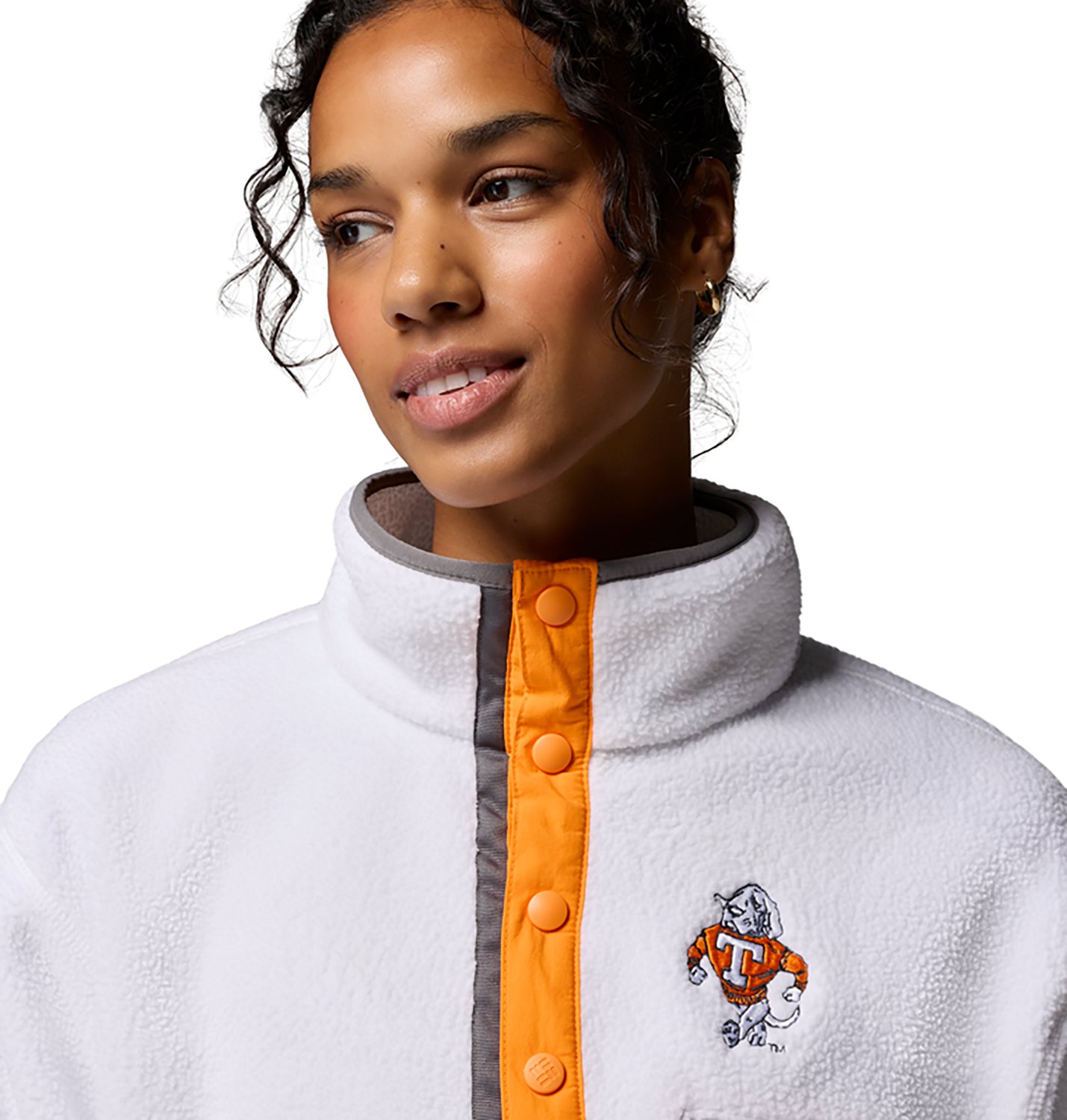 Columbia Sportswear Women's University of Tennessee CLG Helvetia Cropped Half Snap Fleece - view number 4
