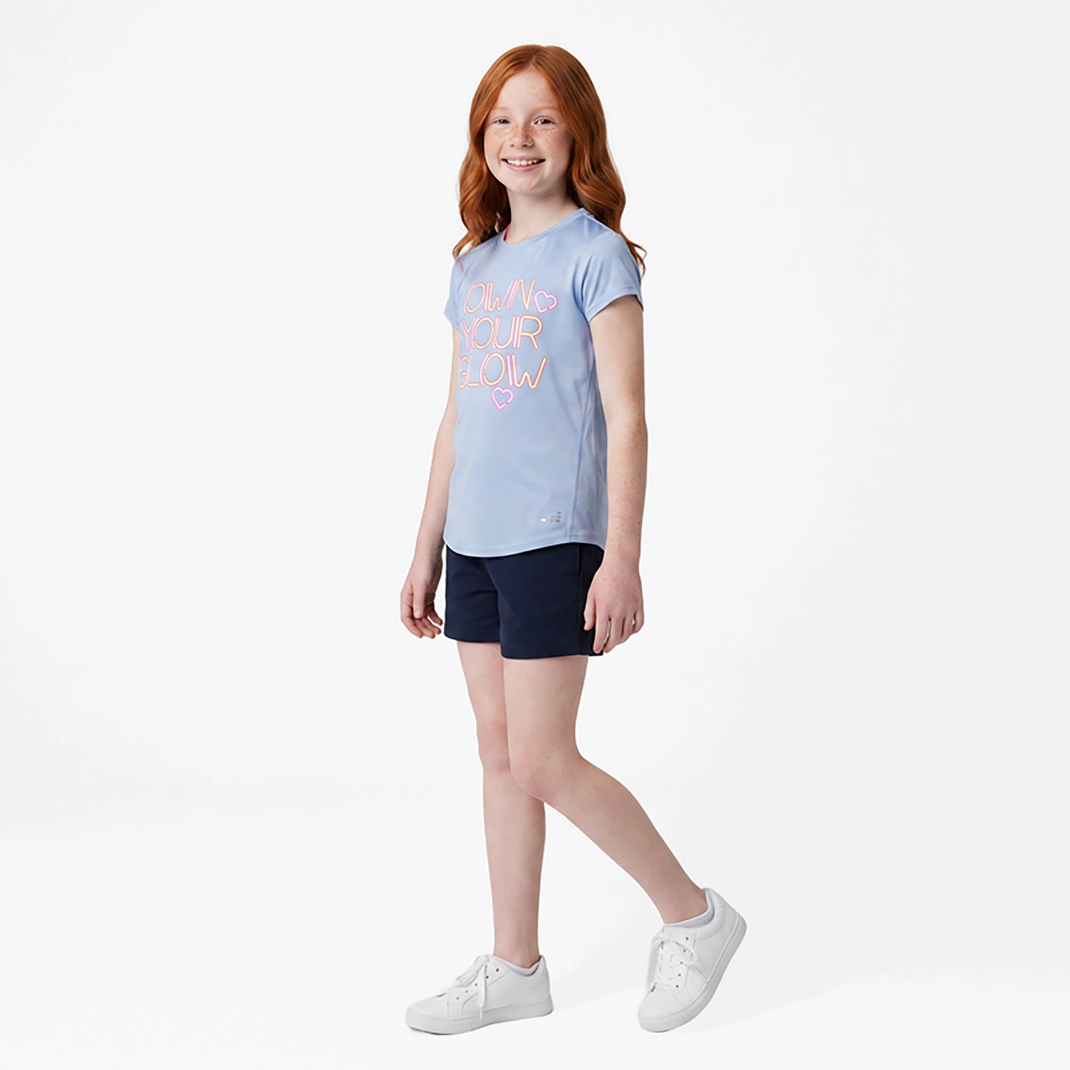 BCG Girls' Turbo Own Your Glow Graphic Short Sleeve T-Shirt - view number 2