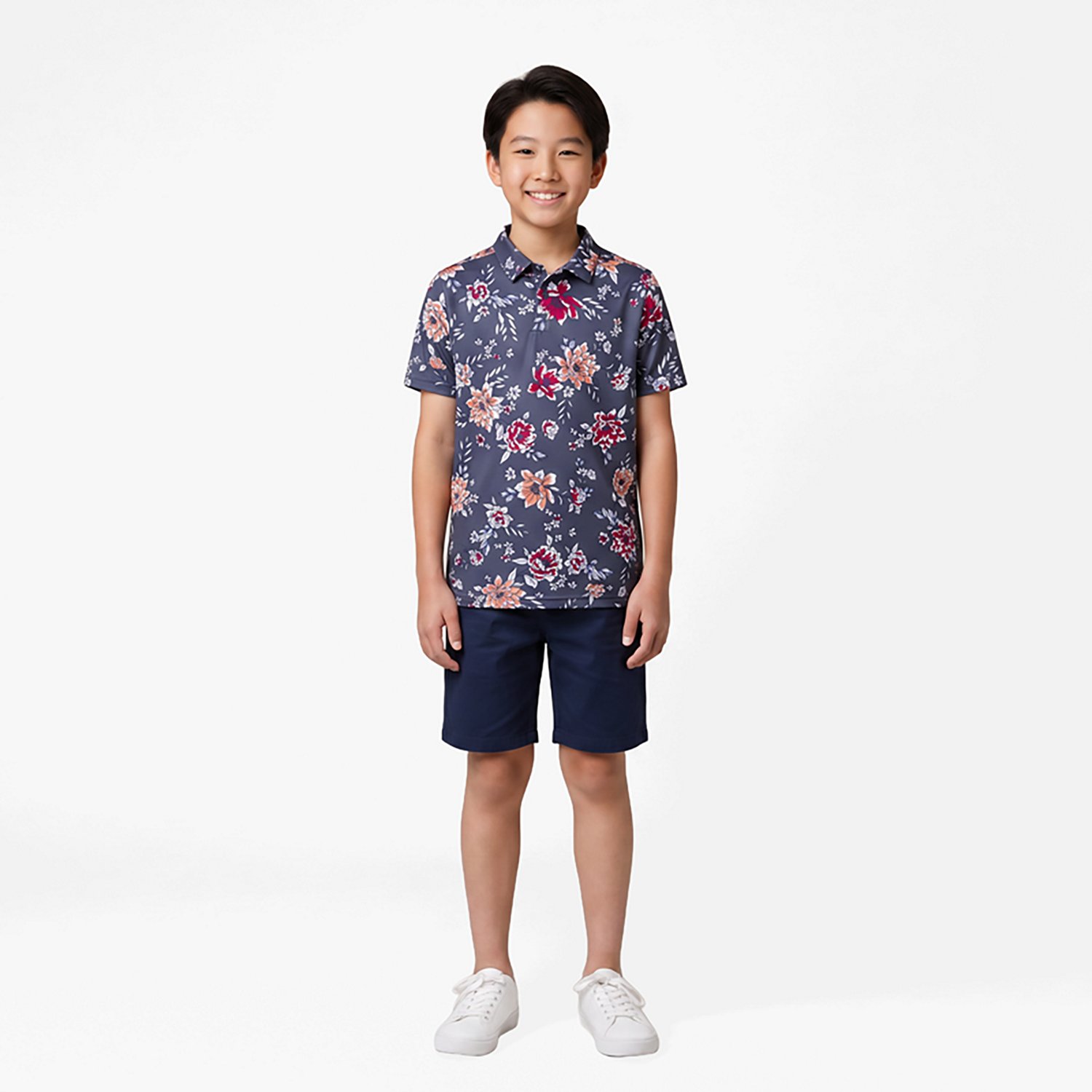 Under Armour Boys' Matchplay Printed Polo Shirt