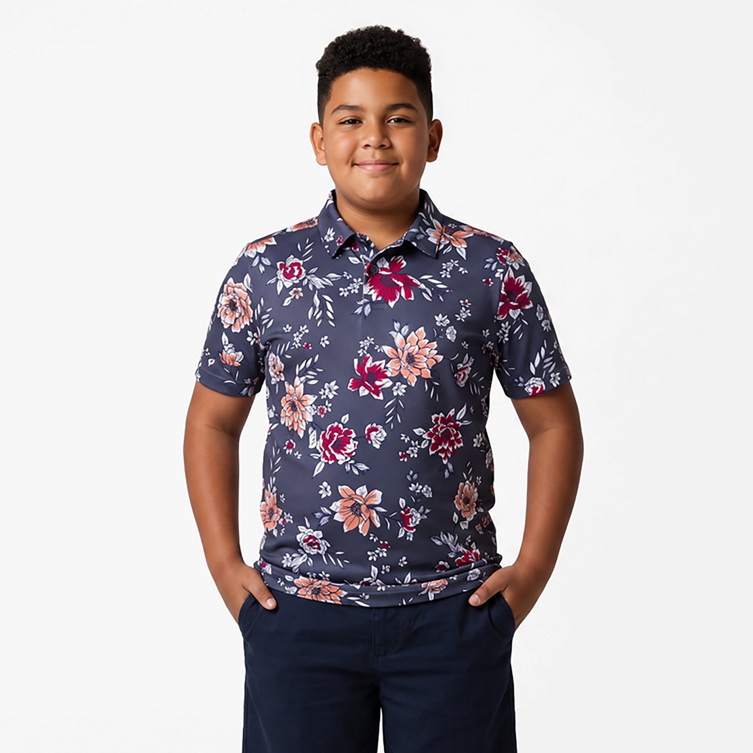 Under Armour Boys' Matchplay Printed Polo Shirt - view number 2