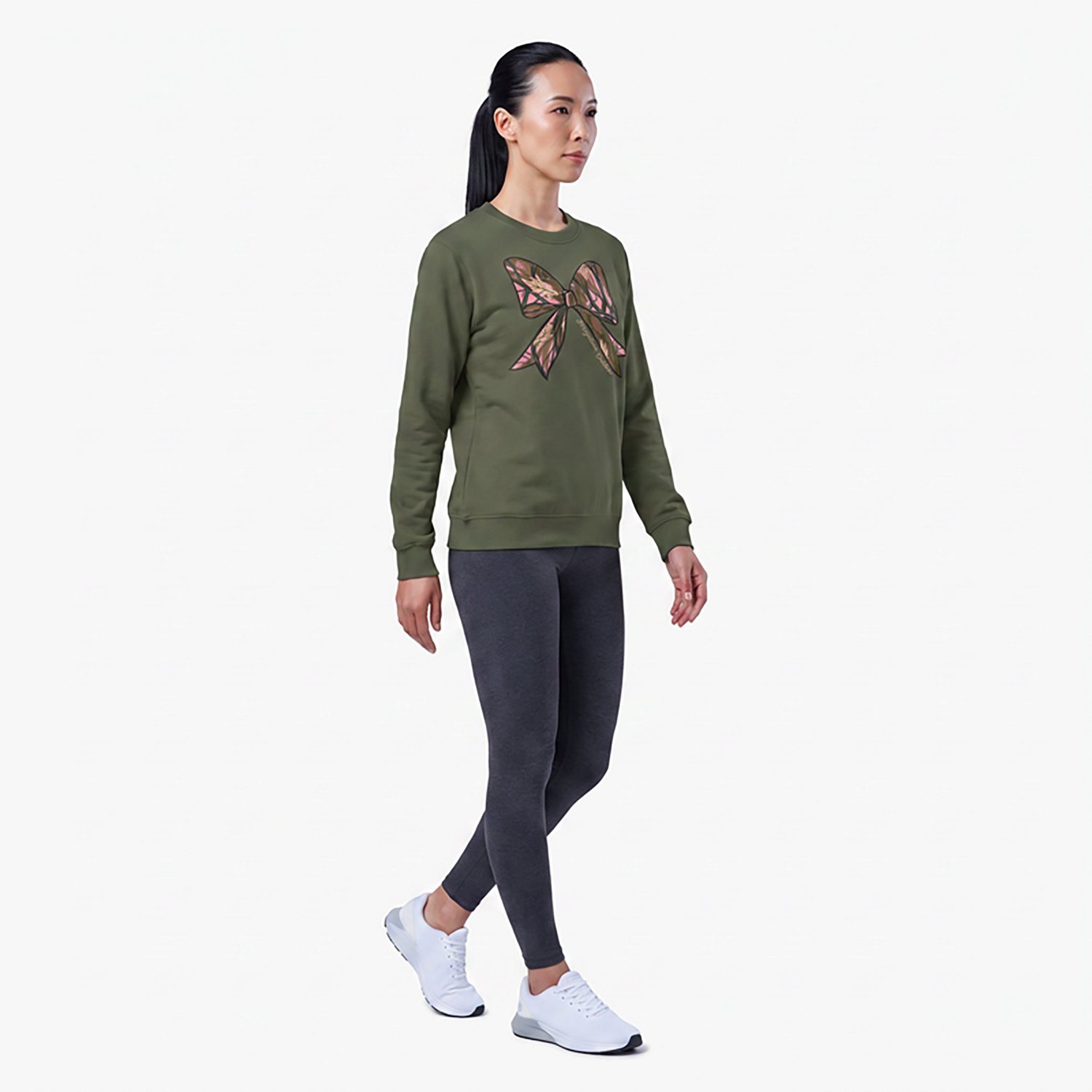 Magellan Outdoors Women's Camo Bow Sweatshirt - view number 3