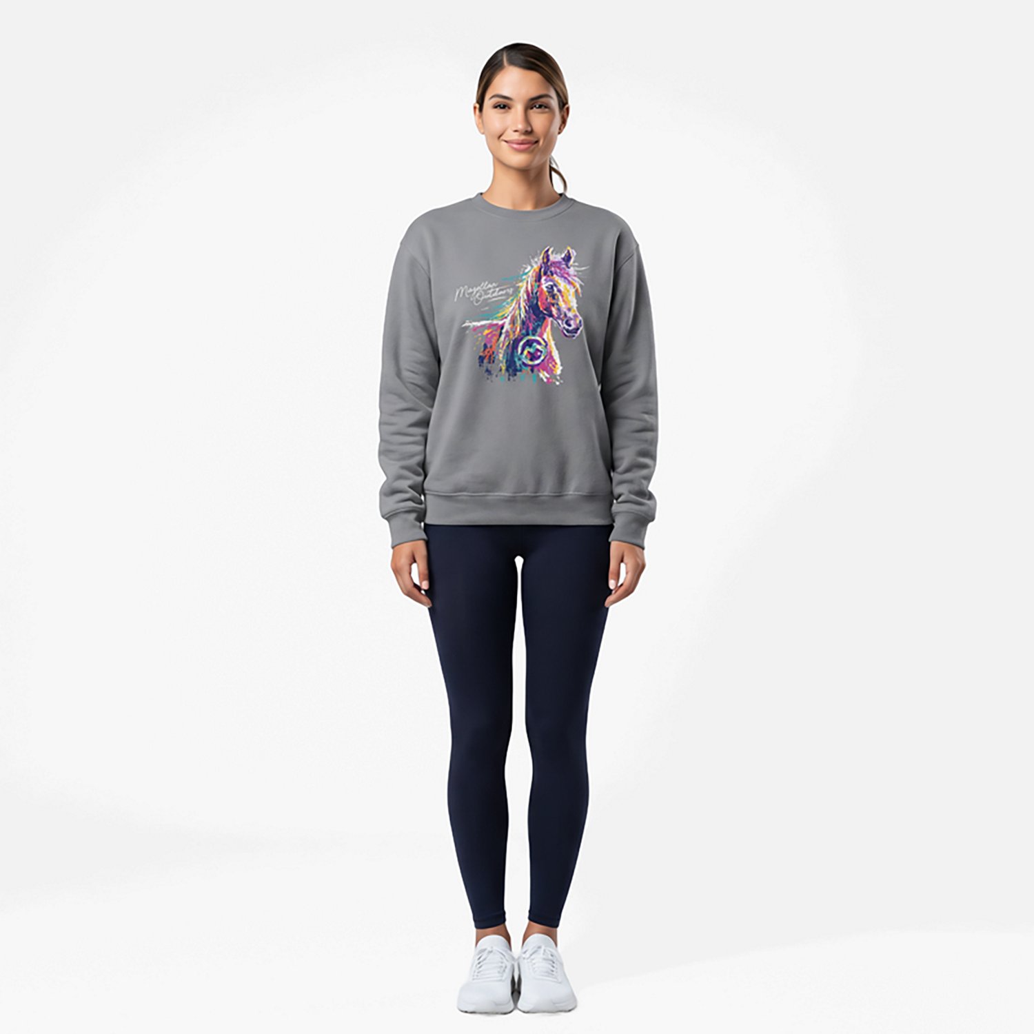Magellan Outdoors Women's Abstract Horse Sweatshirt