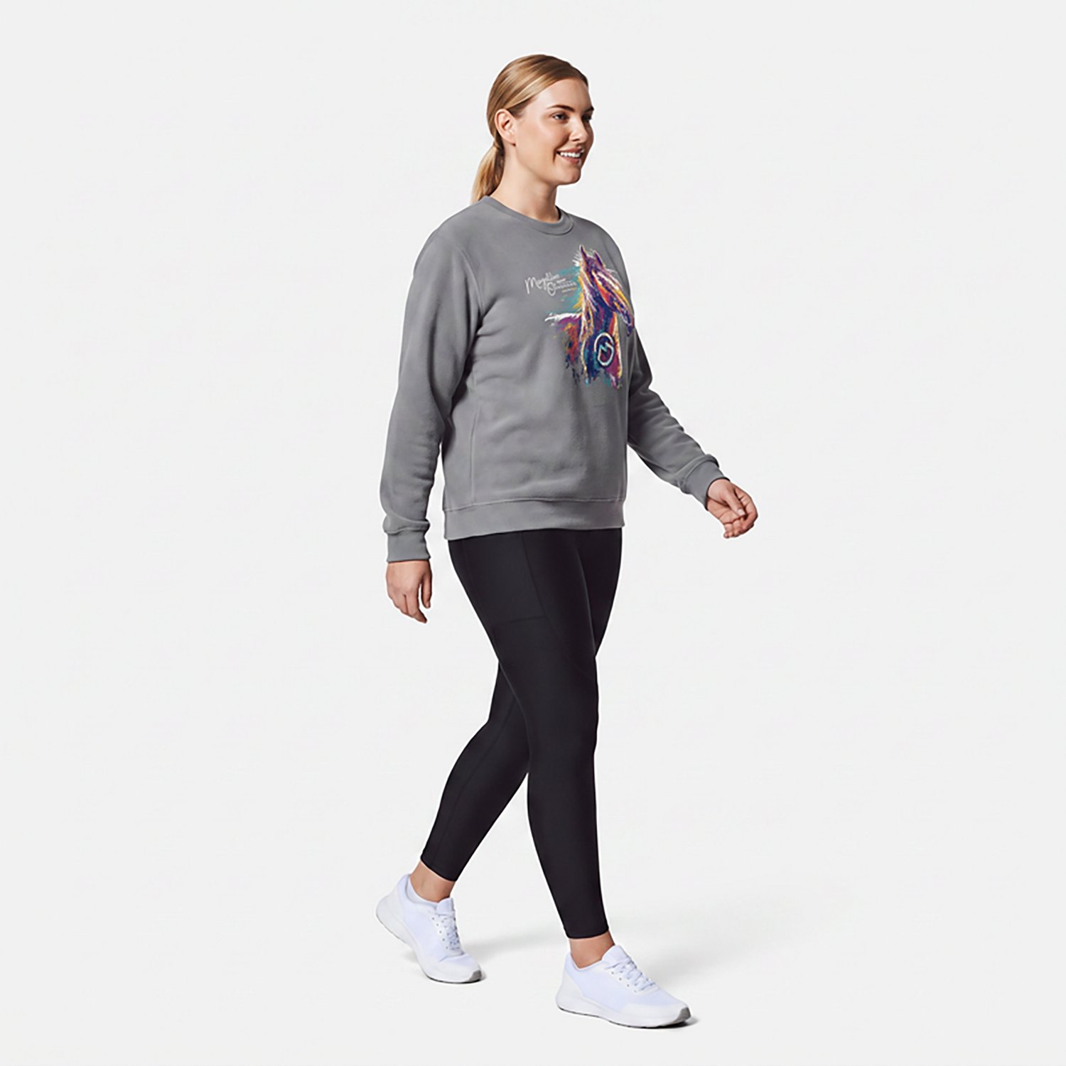 Magellan Outdoors Women's Abstract Horse Sweatshirt - view number 3