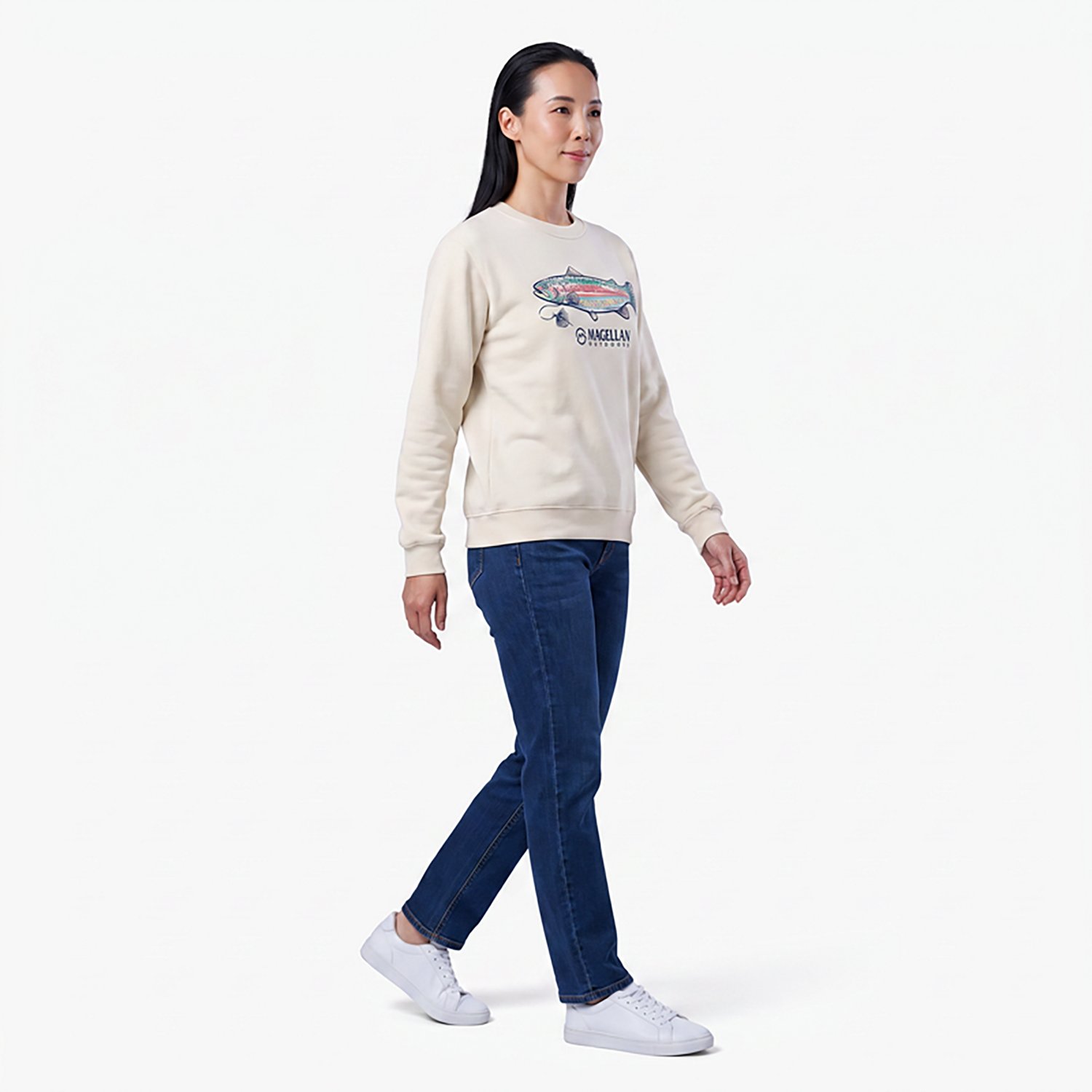 Magellan Outdoors Women's Trout Lure Sweatshirt - view number 3