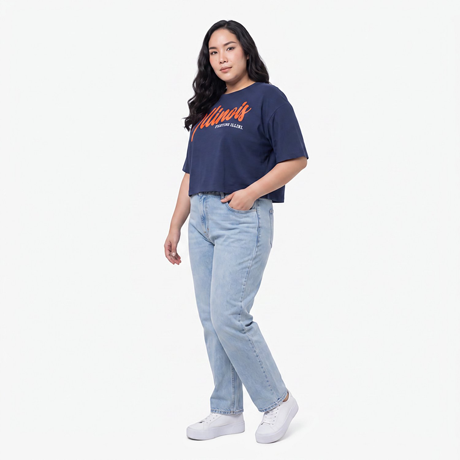 Pressbox Women's Illinois Hometeam Motley Crew Short Sleeve T-shirt